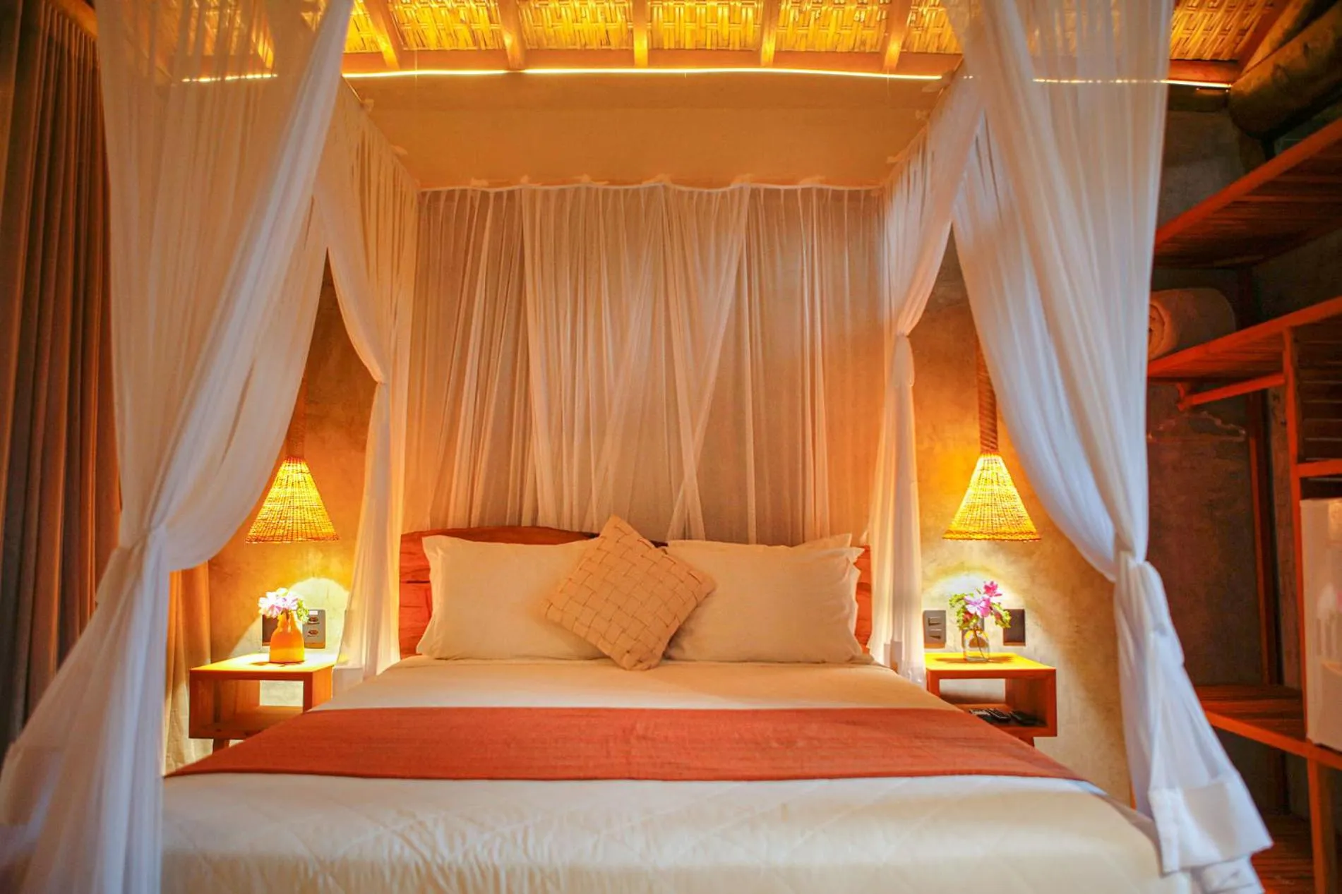 Bed in Smart Hotel Pousada Reserva Camburi