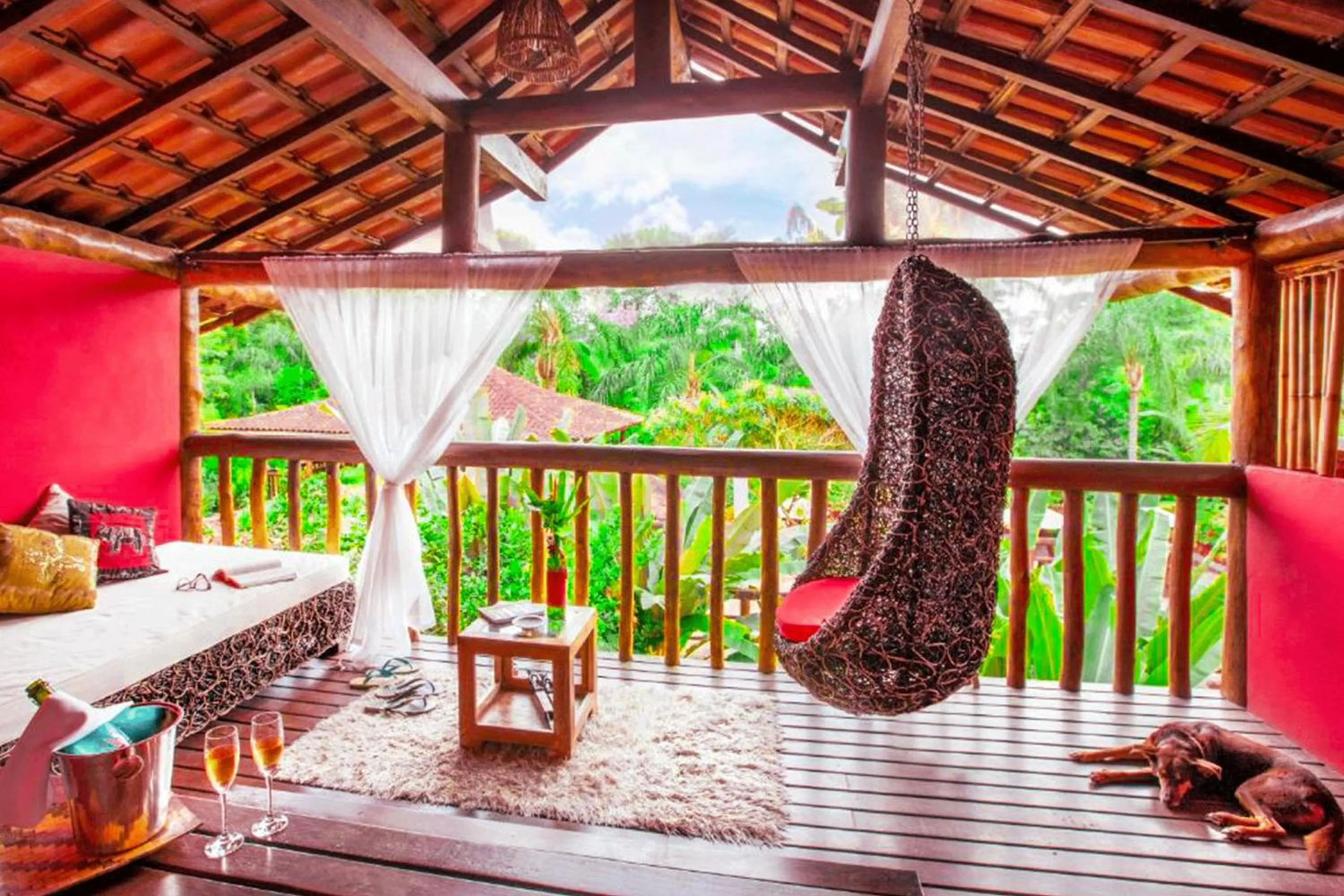 Patio in Smart Hotel Pousada Reserva Camburi