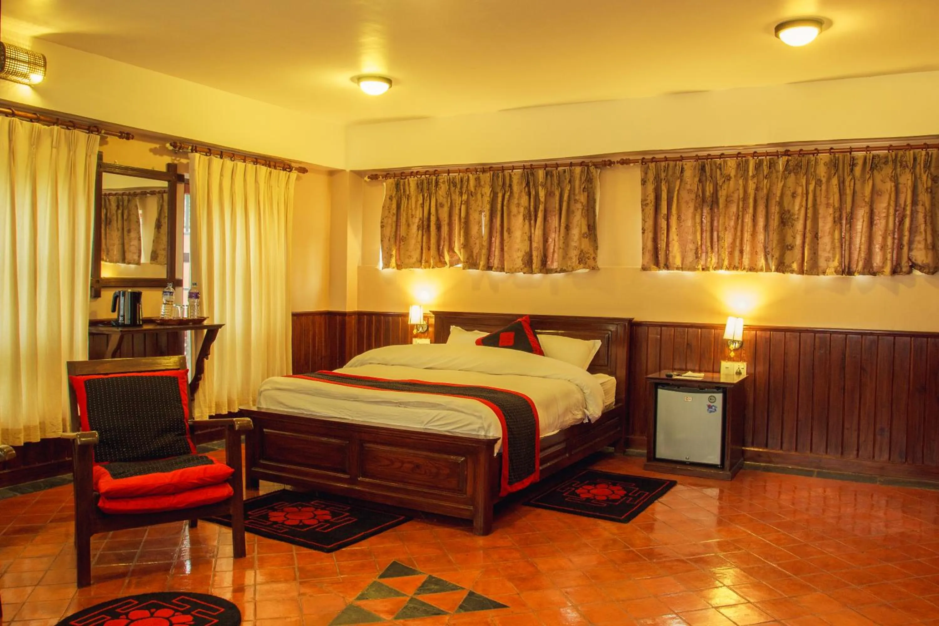 Shower, Bed in Bhaktapur Paradise Hotel