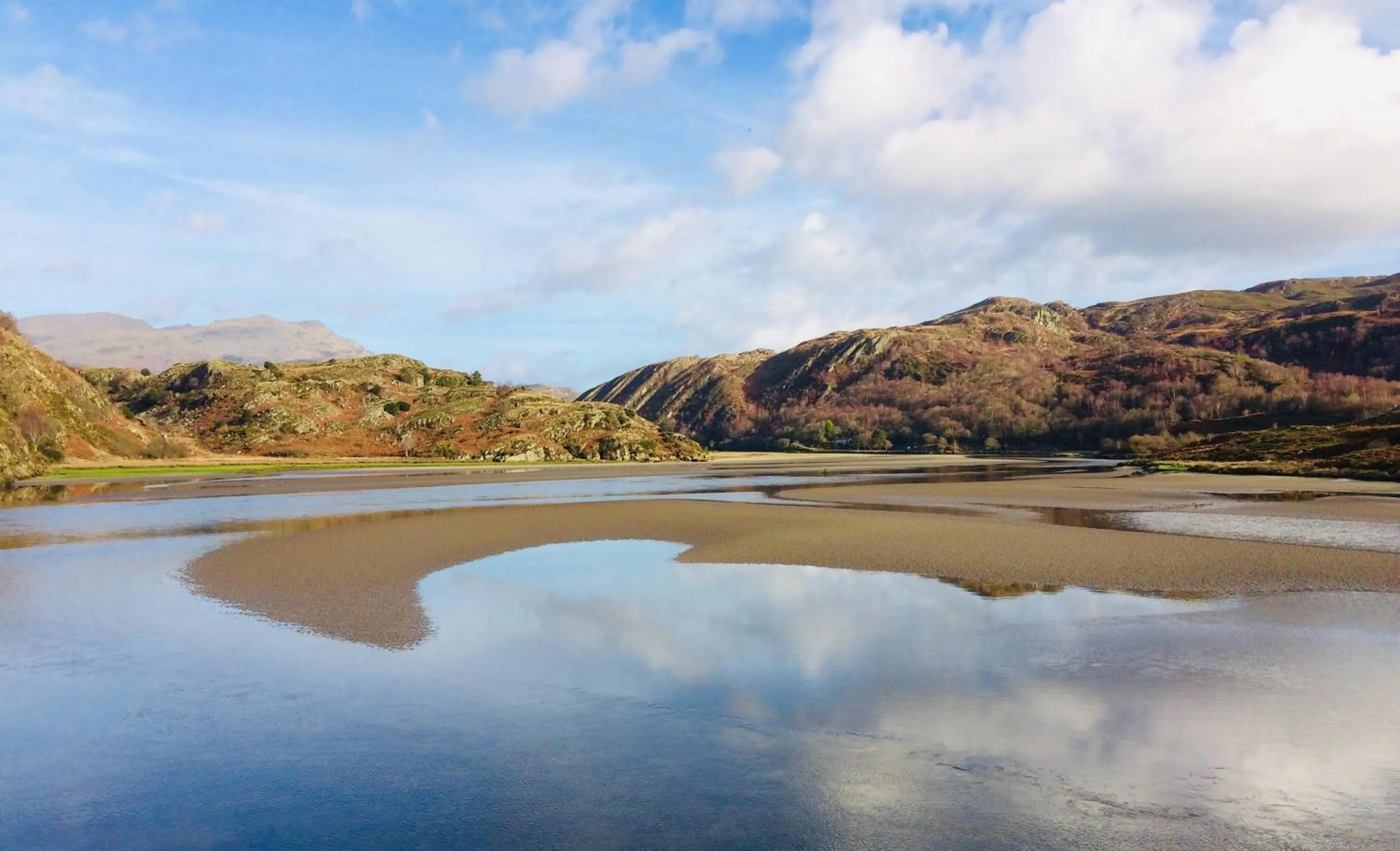 Natural landscape in Bryn Teg Barn