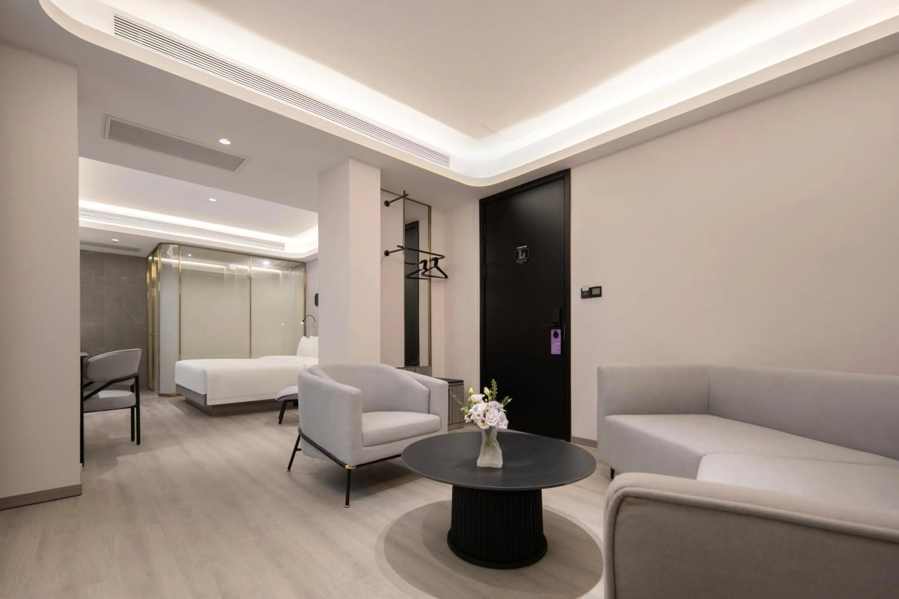 Bed in Atour X Hotel Wuhan Wuhan Yellow Crane Tower Yangtze River Bridge
