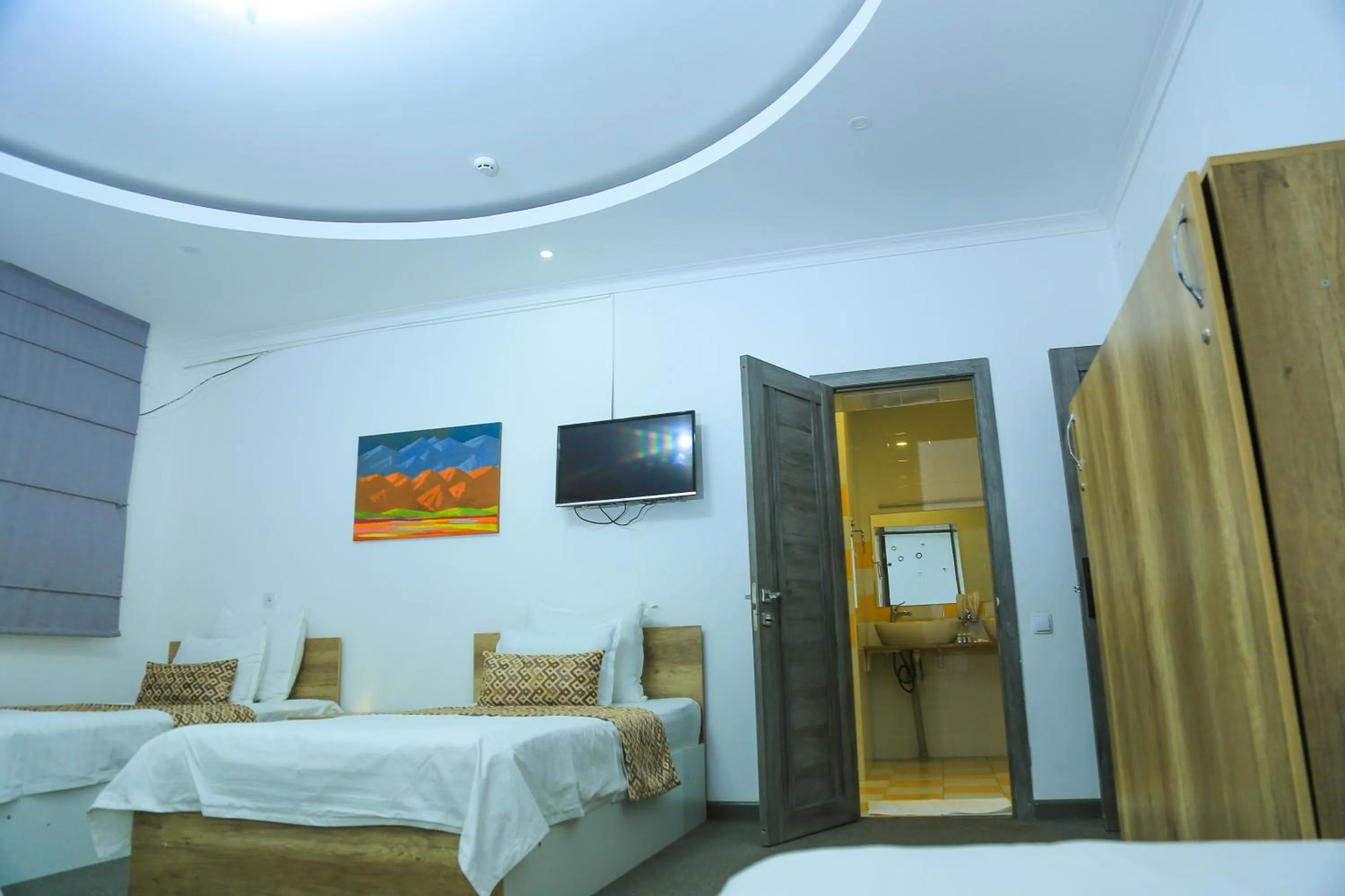 Bed in ART SAMARQAND hotel