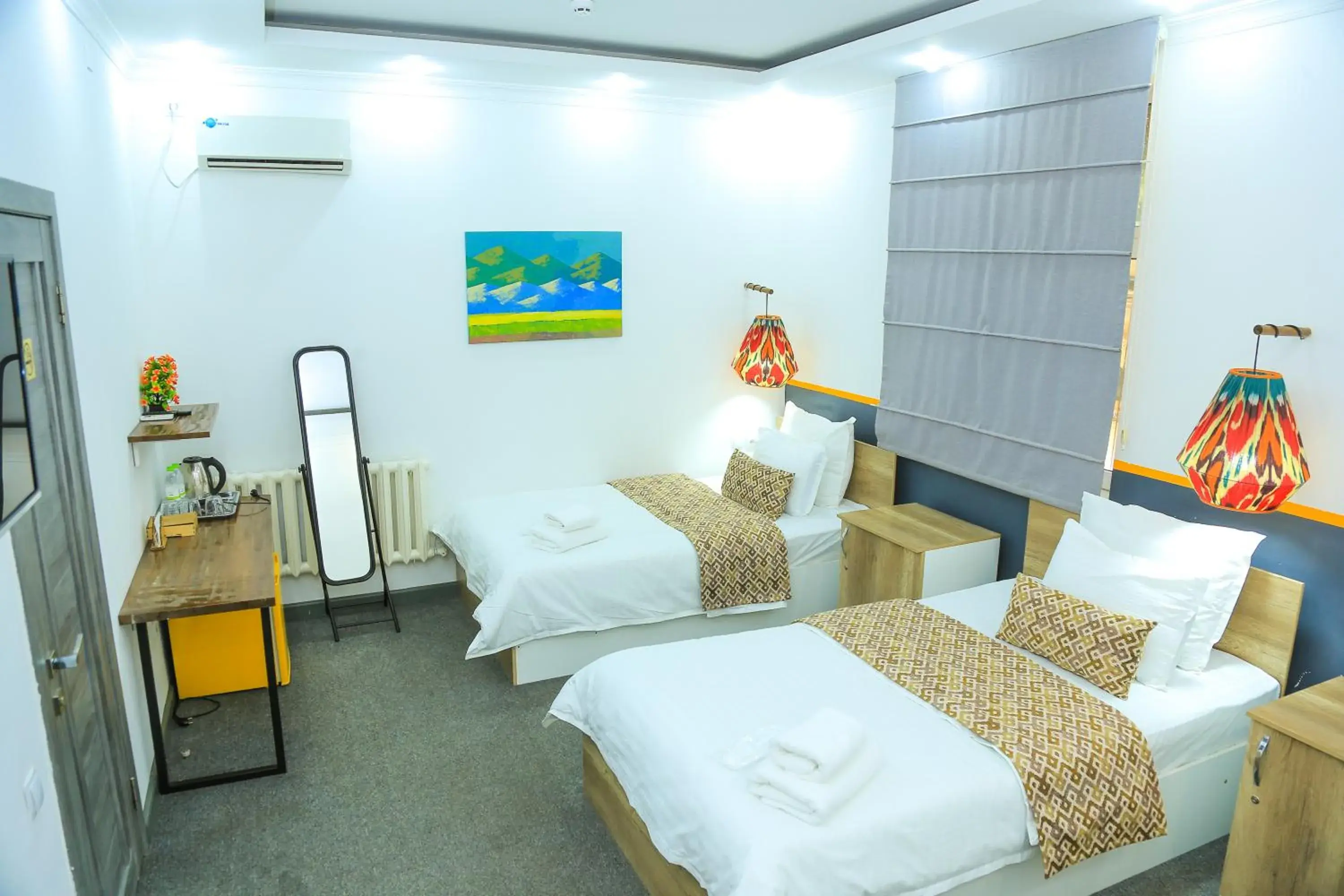 Bed in ART SAMARQAND hotel Bed in ART SAMARQAND hotel