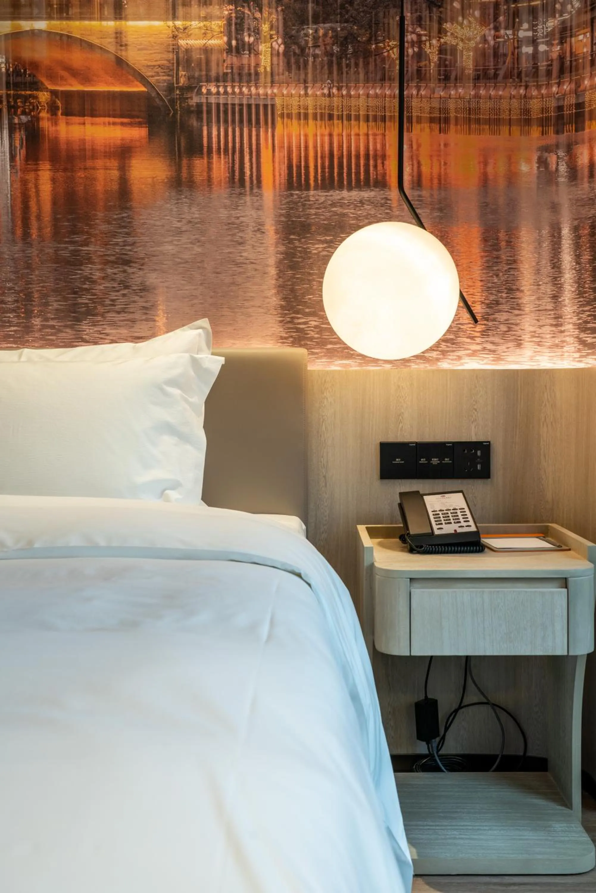 Bed in Tianfu Joyhub Cheer Hotel