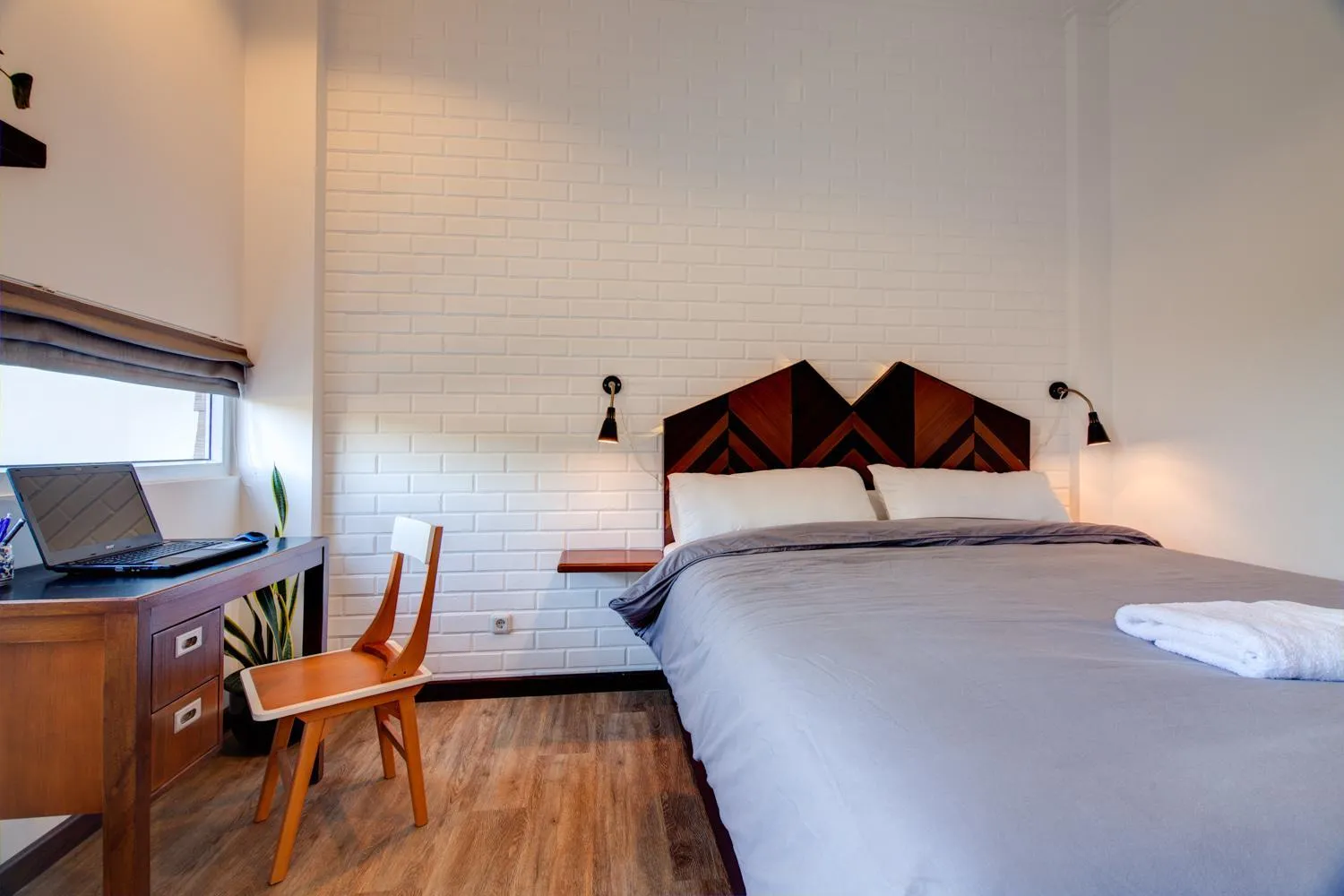 Decorative detail, Bed in Rumah Kamang Residence