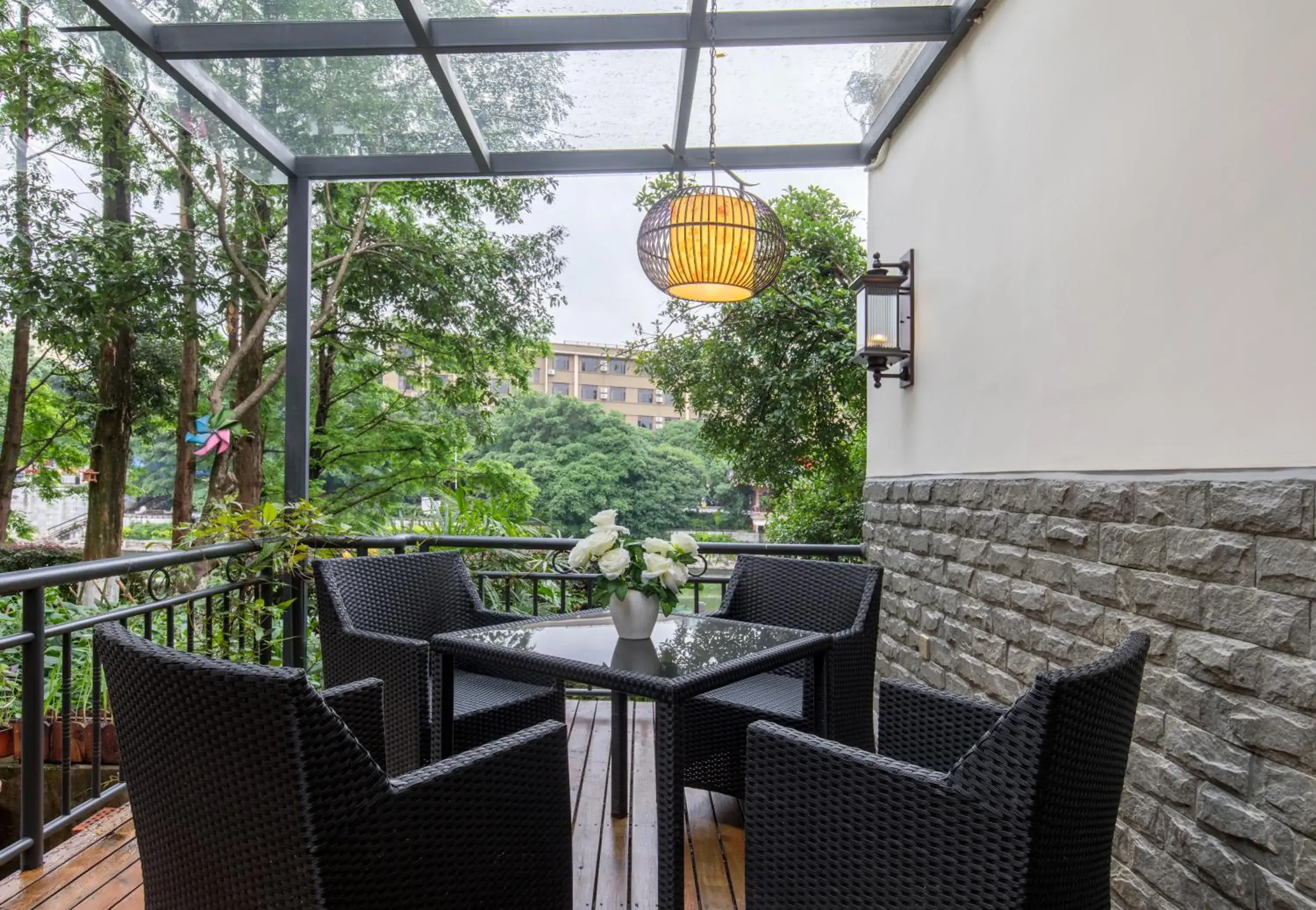 Garden view in Riverside Inn Guilin Central Garden view in Riverside Inn Guilin Central