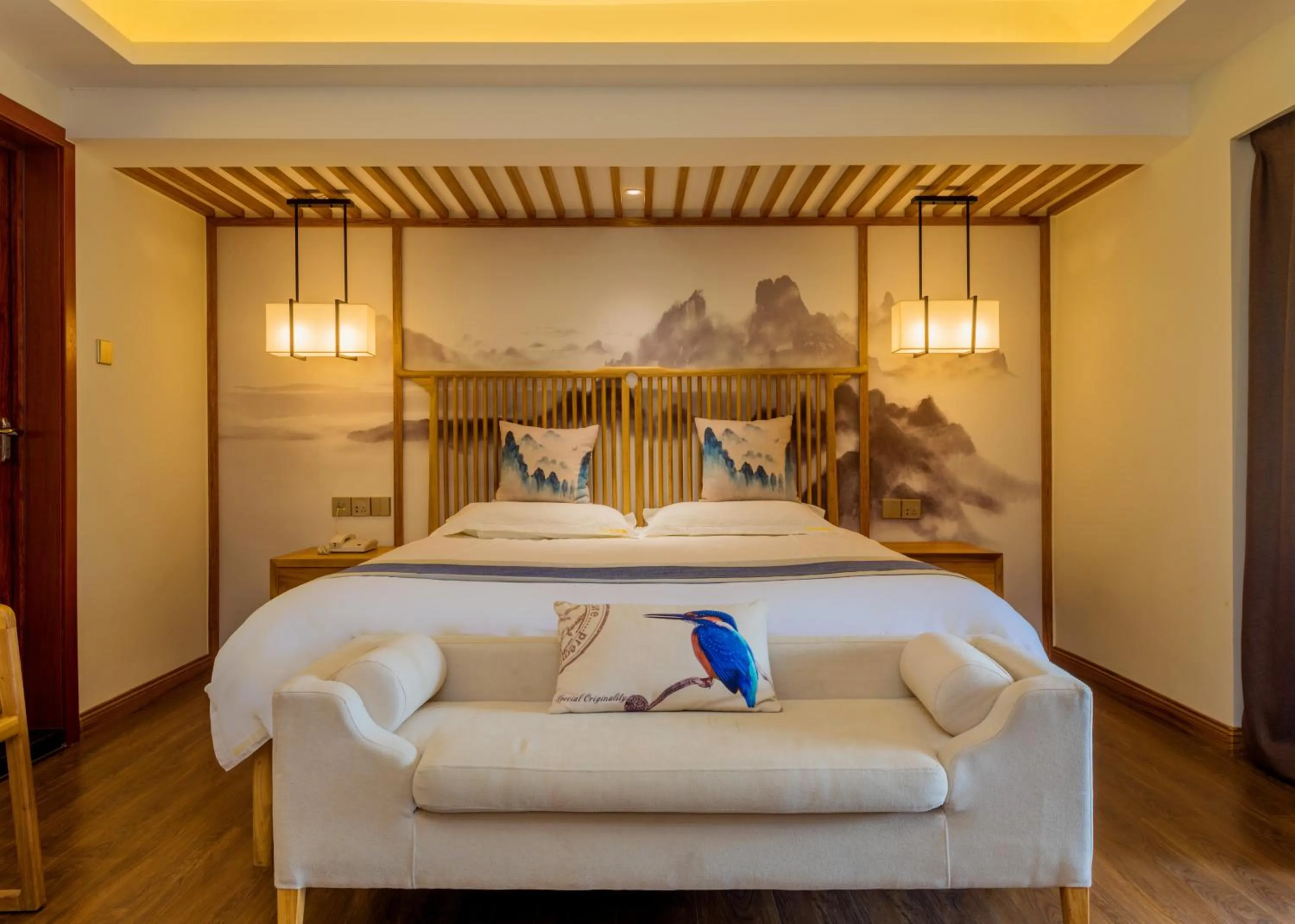 Bedroom, Bed in Riverside Inn Guilin Central