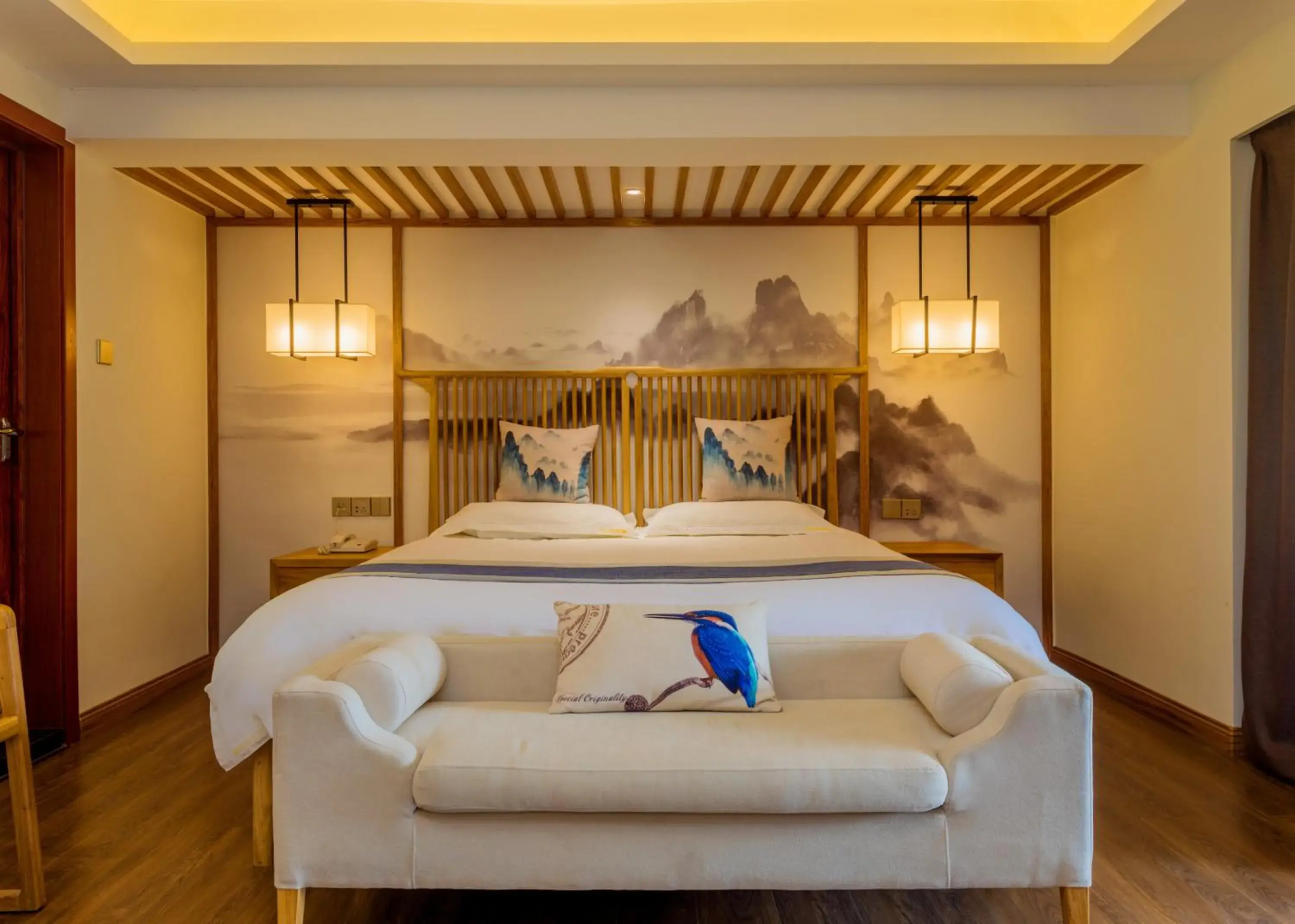 Bedroom, Bed in Riverside Inn Guilin Central Bedroom, Bed in Riverside Inn Guilin Central