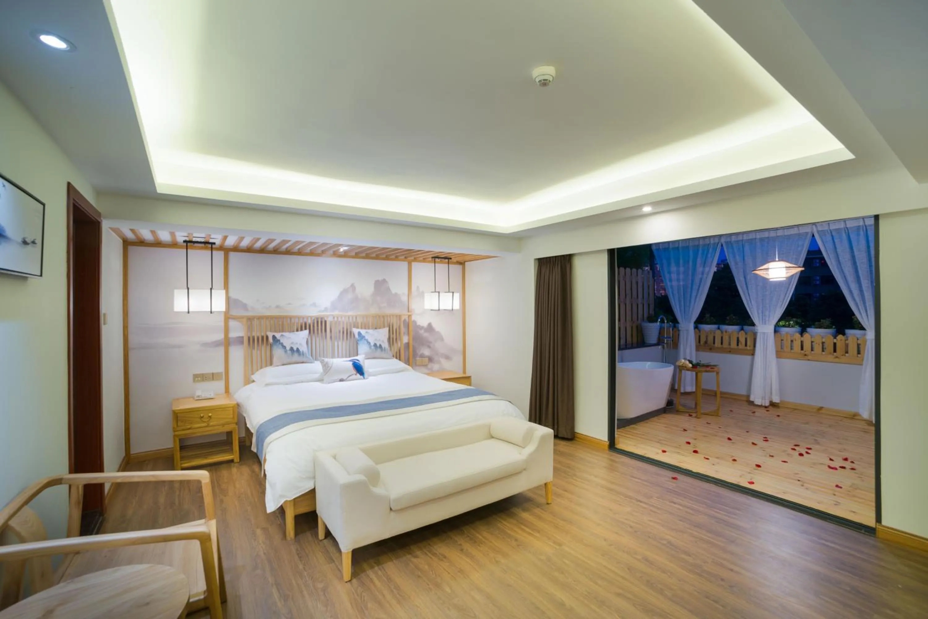 Bedroom, Bed in Riverside Inn Guilin Central