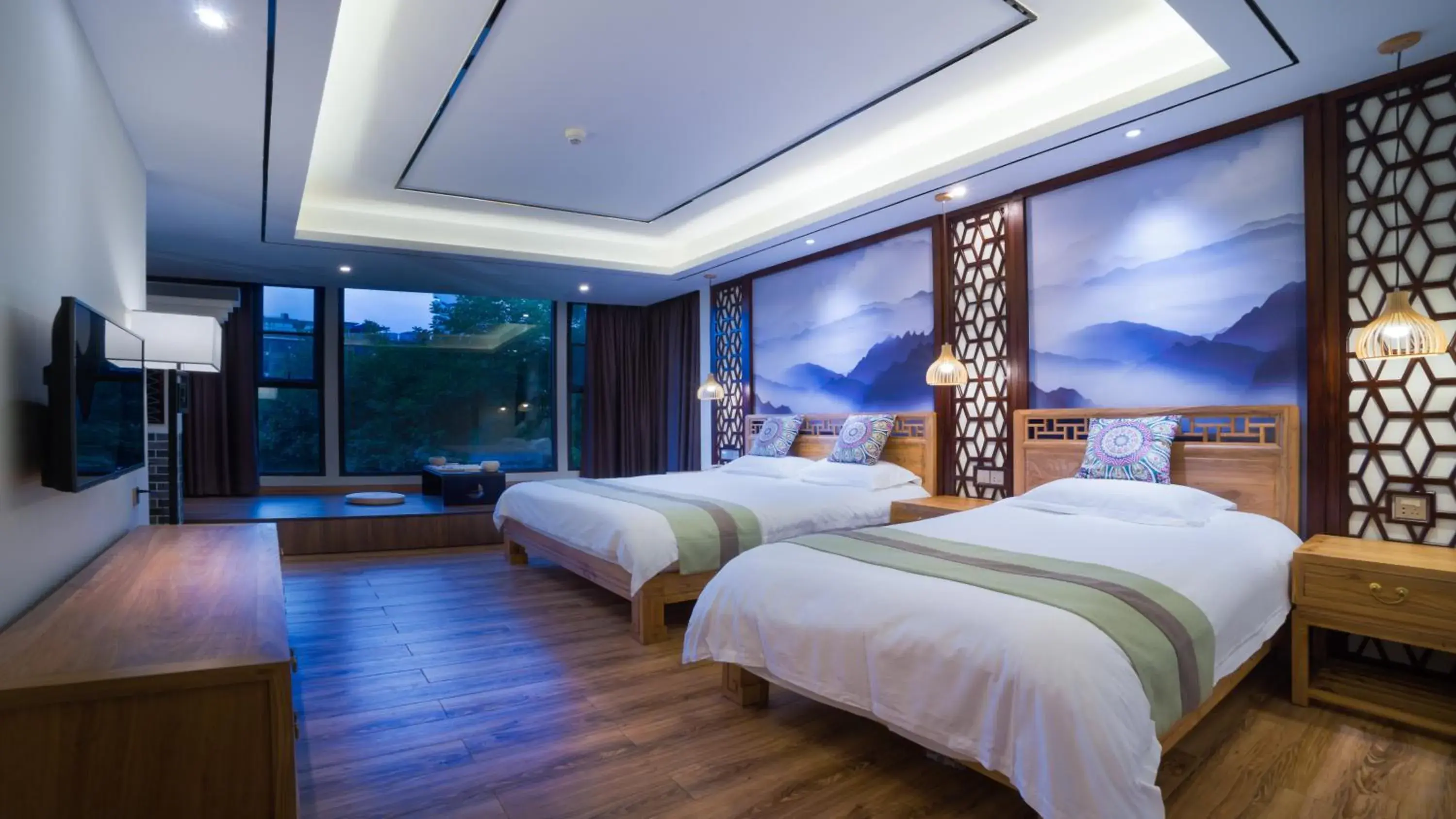Bedroom, Bed in Riverside Inn Guilin Central Bedroom, Bed in Riverside Inn Guilin Central