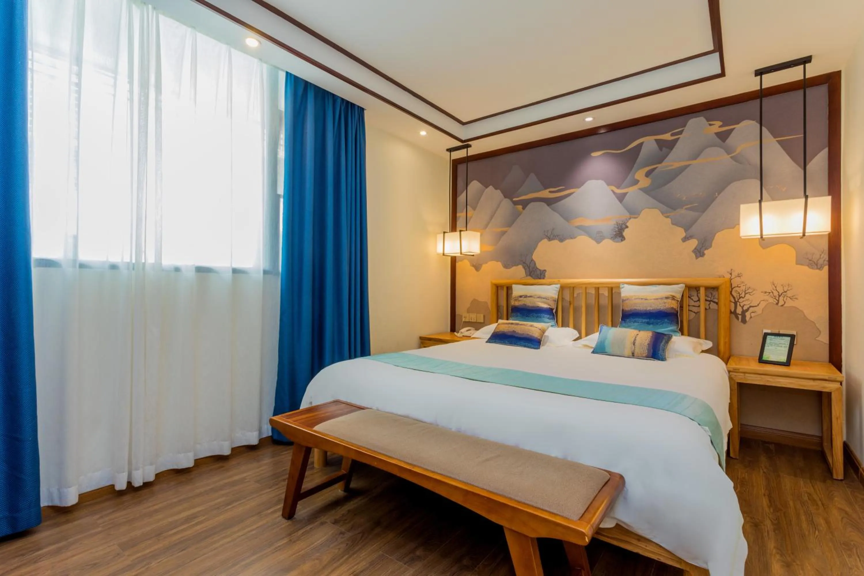 Bedroom, Bed in Riverside Inn Guilin Central