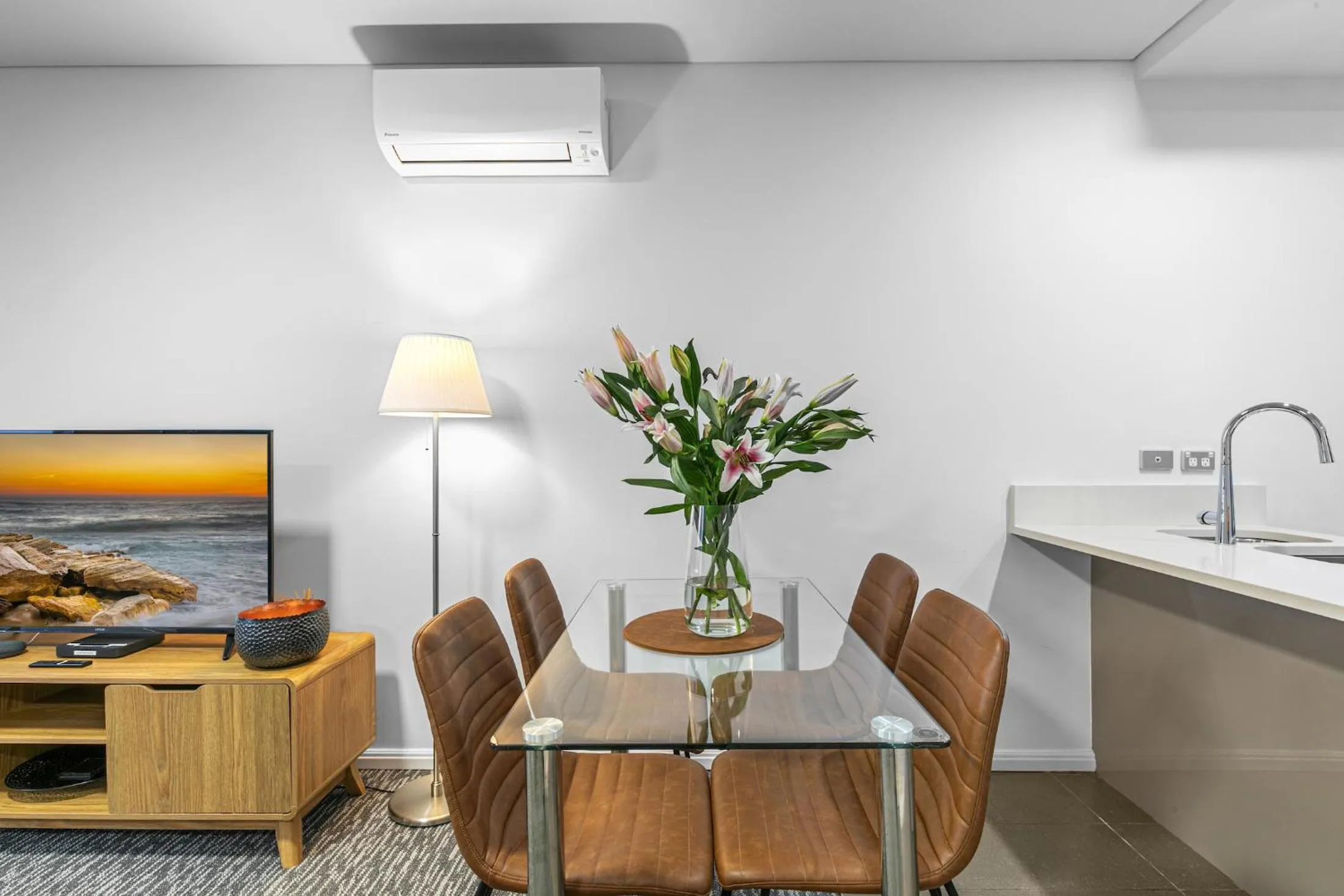 Dining area in AAN Apartments North Sydney