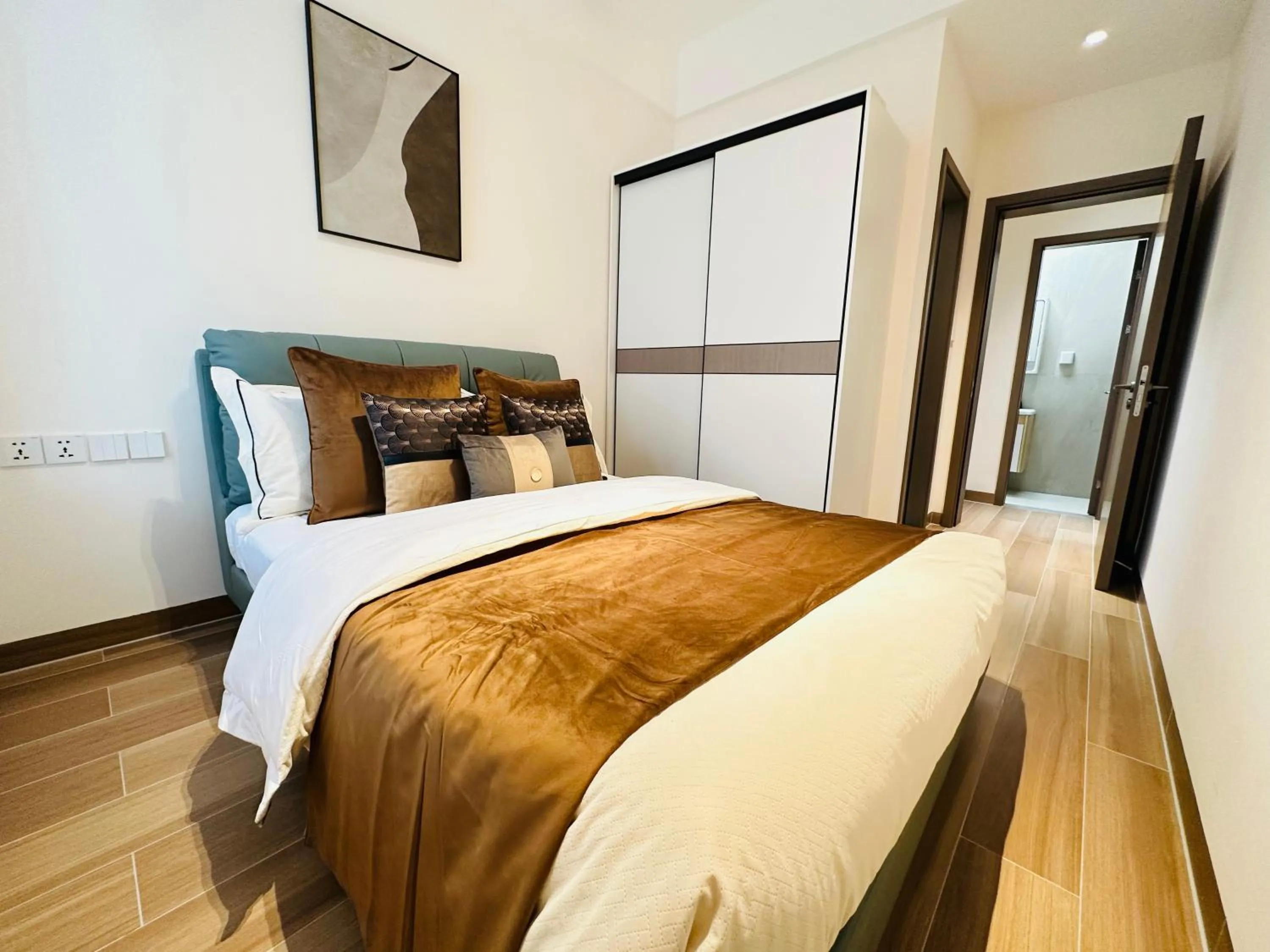 Bed in Greenland Apartment by Link