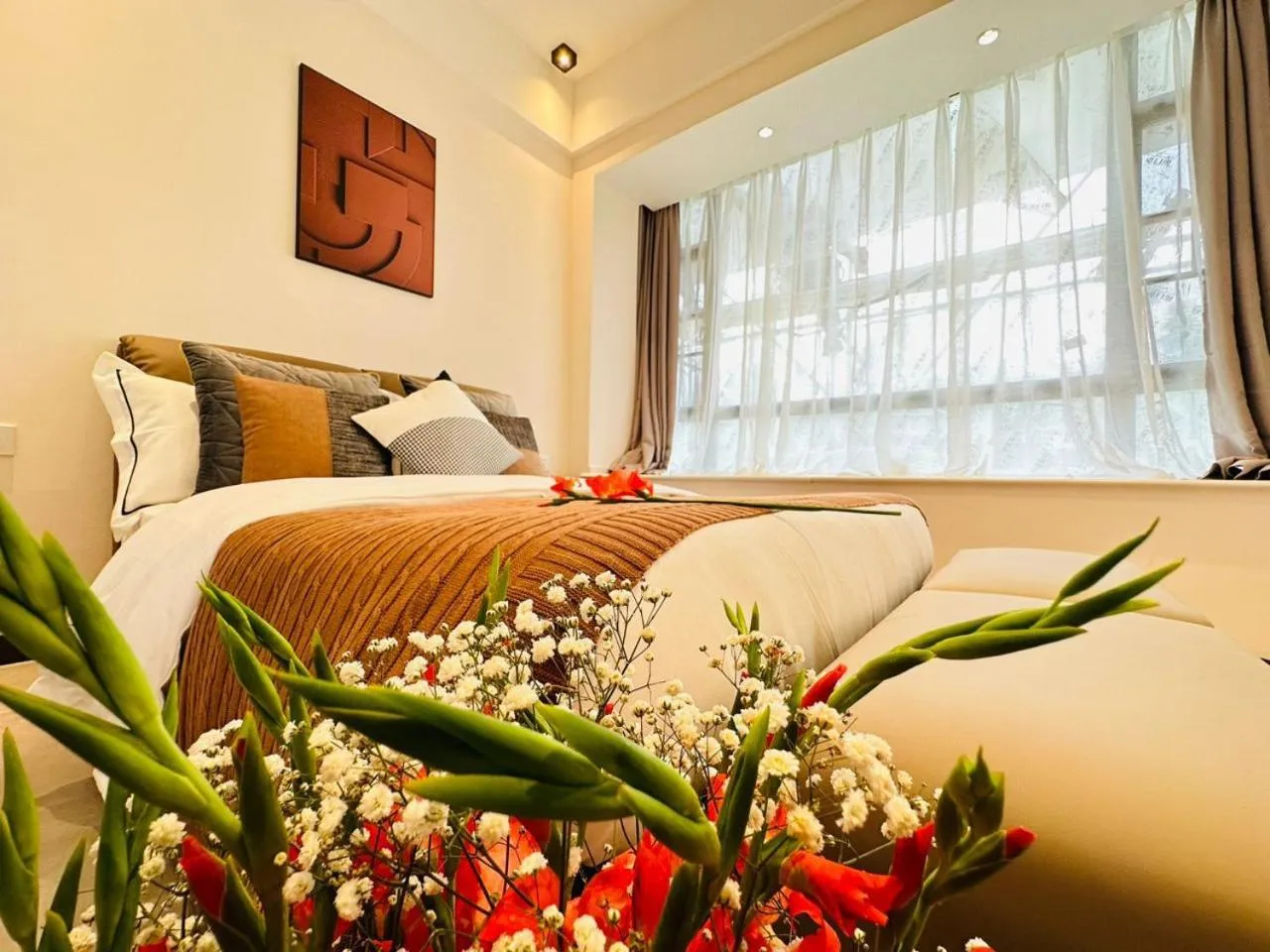 Bed in Greenland Apartment by Link