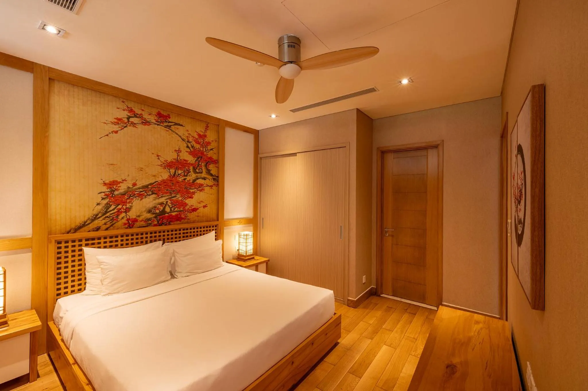 Bed in Maha Mangala Zen Garden & Residence