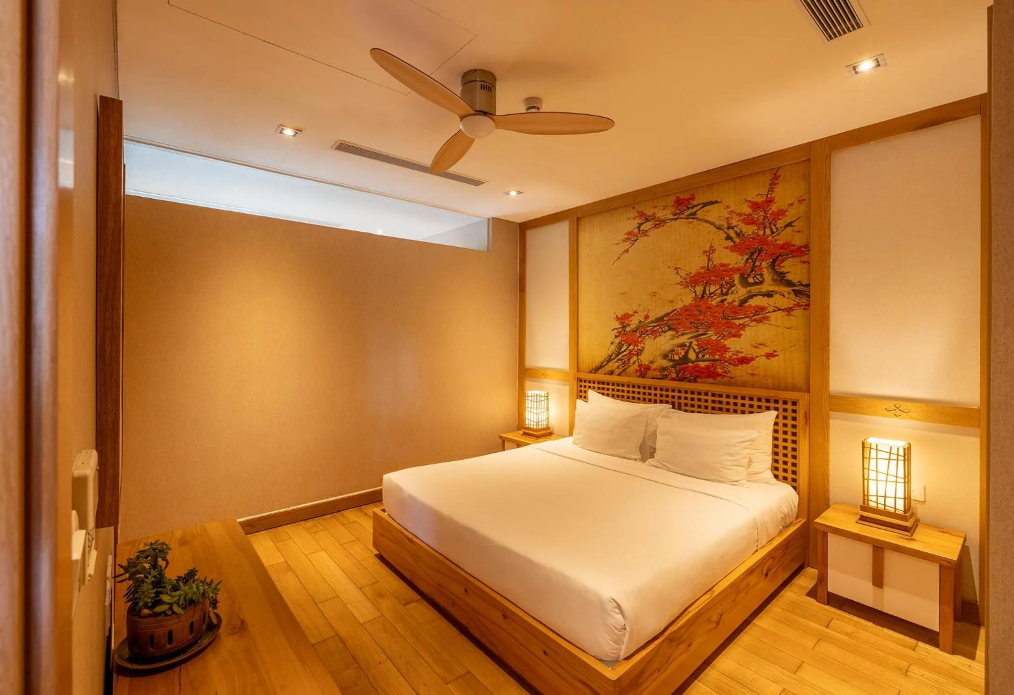 Bed in Maha Mangala Zen Garden & Residence