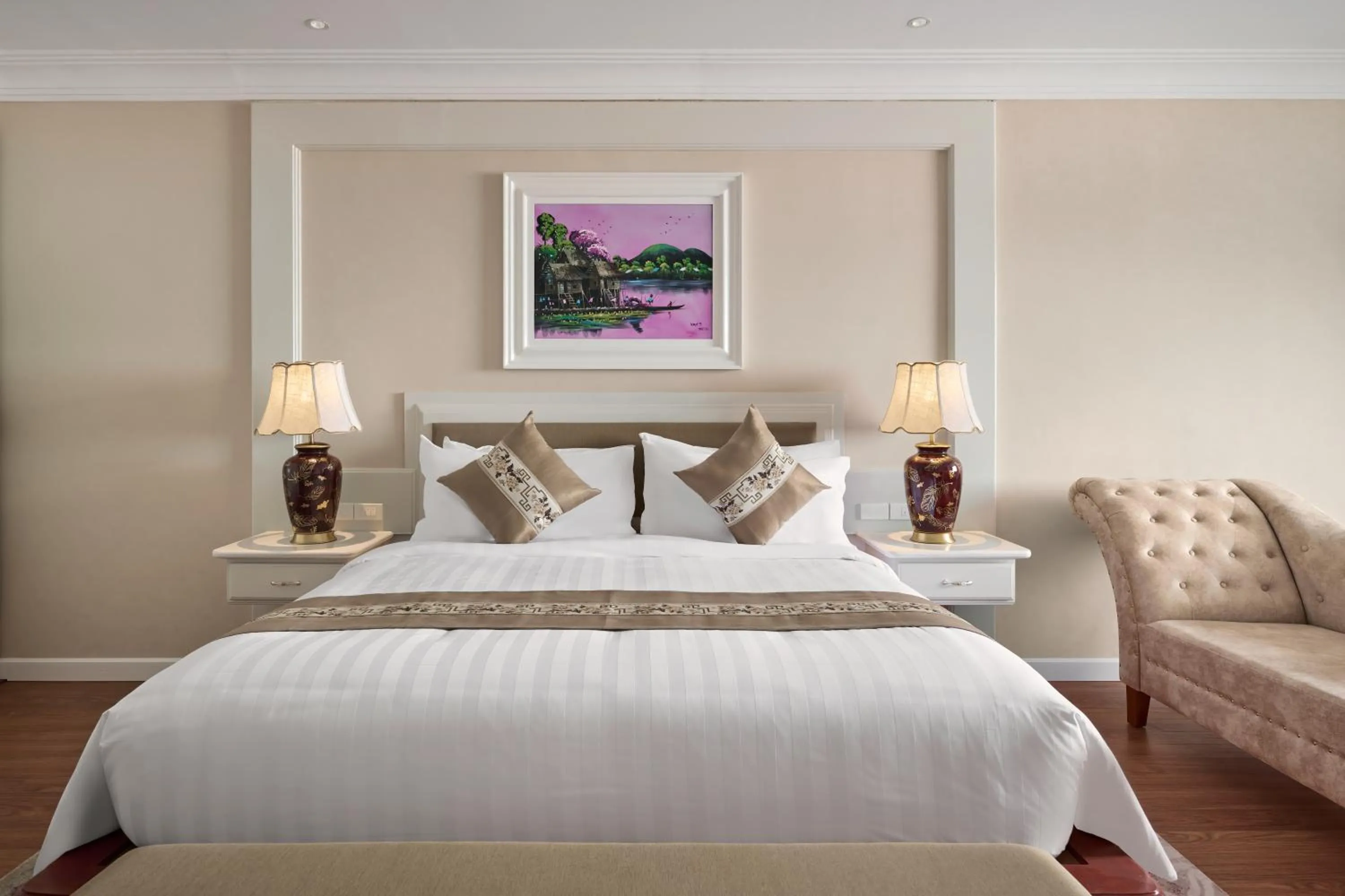 Bedroom, Bed in Wyndham Grand Phnom Penh Capital