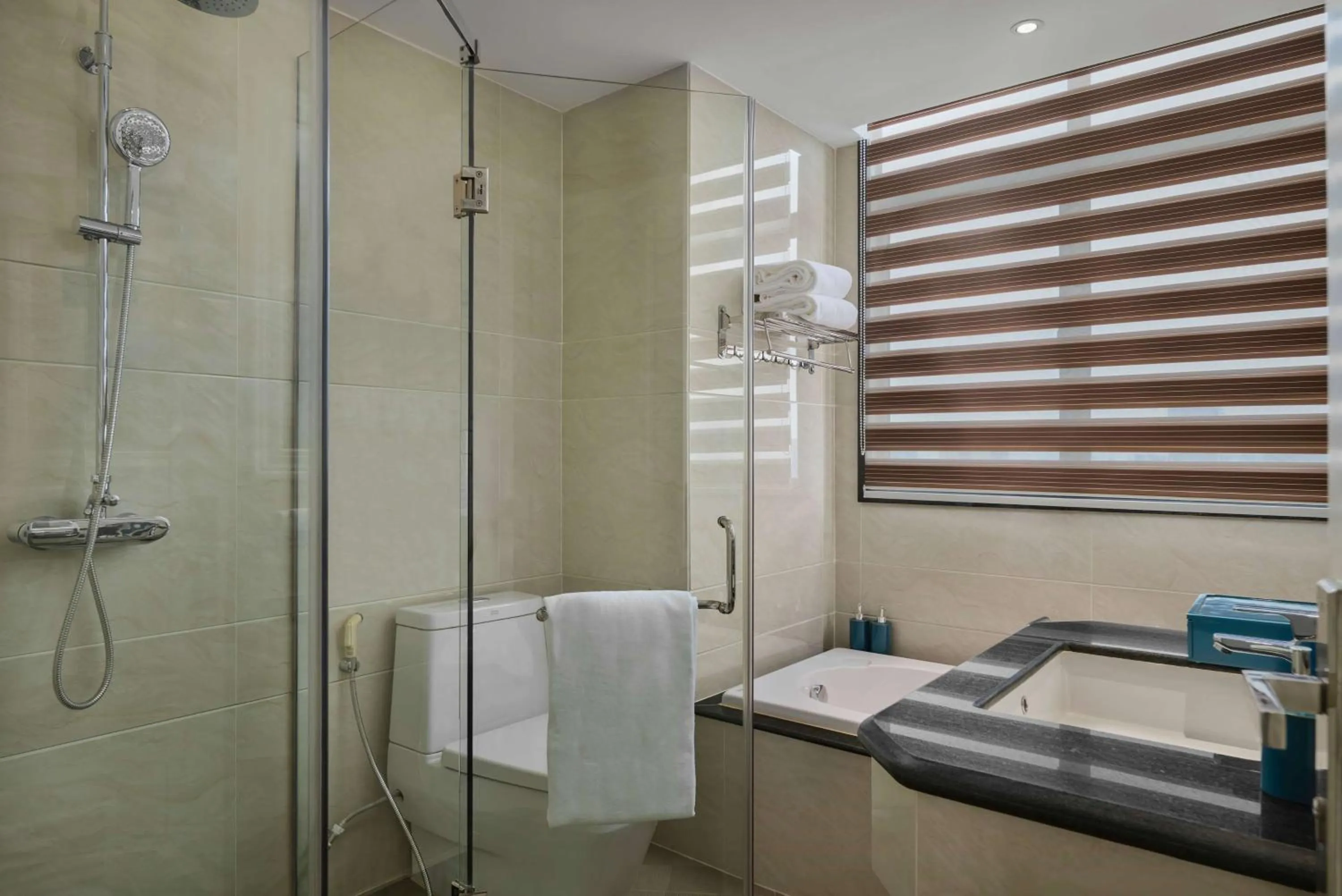 Bathroom in Wyndham Grand Phnom Penh Capital