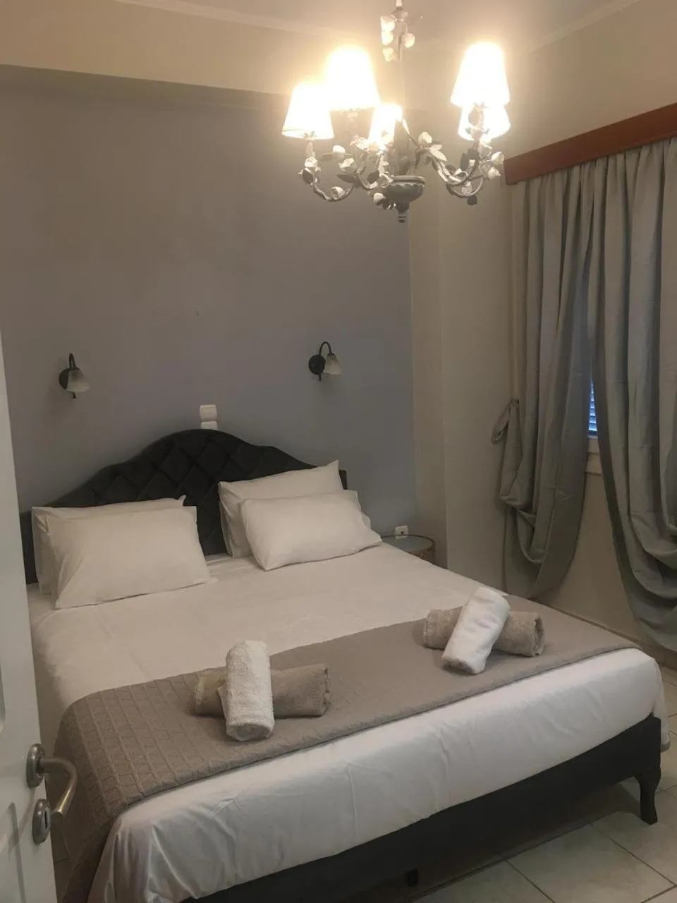 Deluxe Double Room with Side Sea View in Aegli