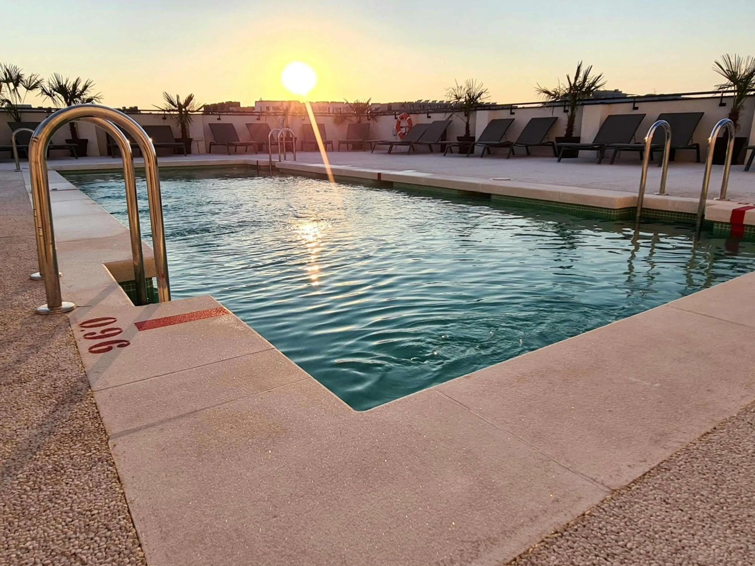 Pool view in Ibis Styles Madrid Airport Valdebebas