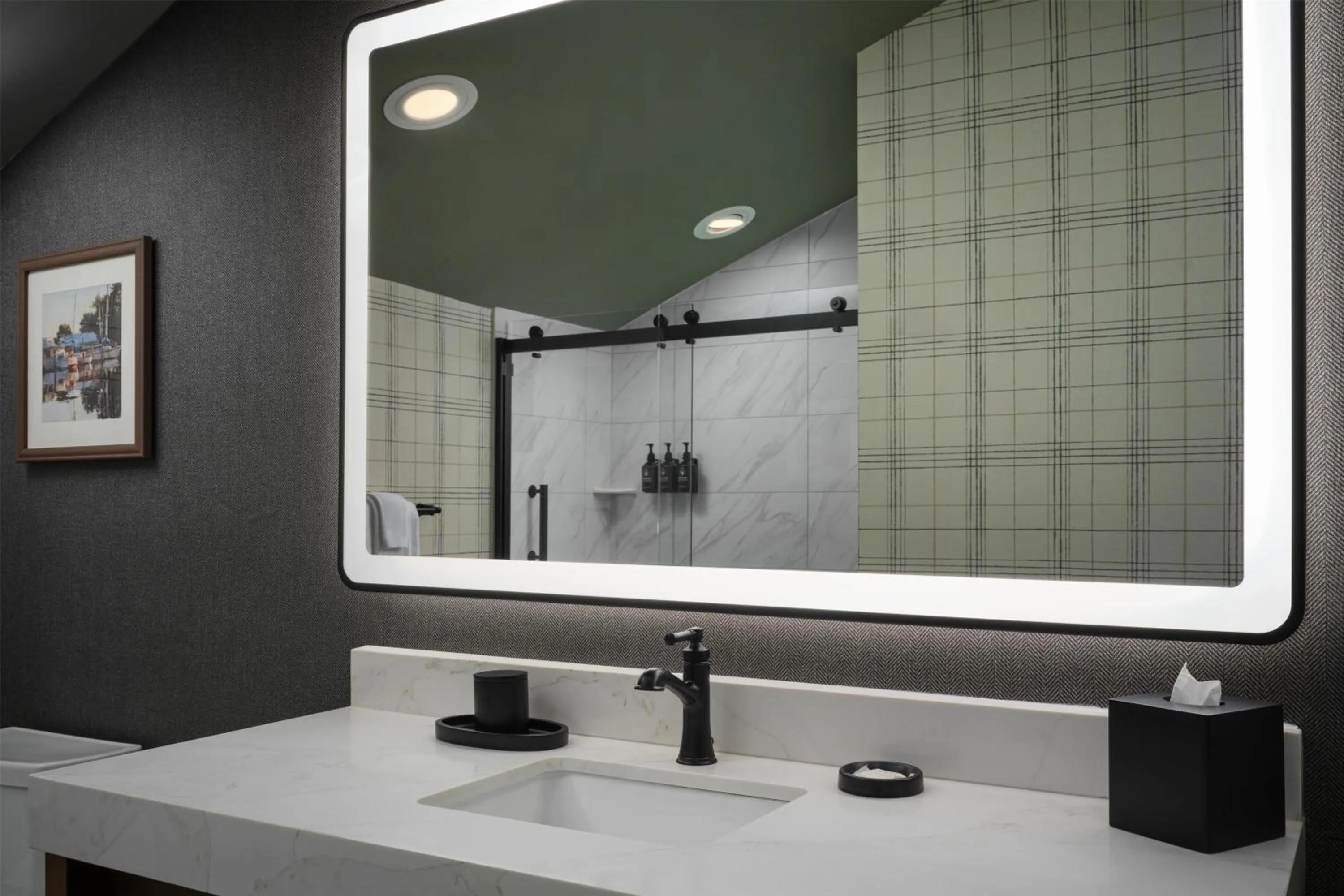 Bathroom in Tryon Riverfront Inn New Bern, Tapestry Collection By Hilton