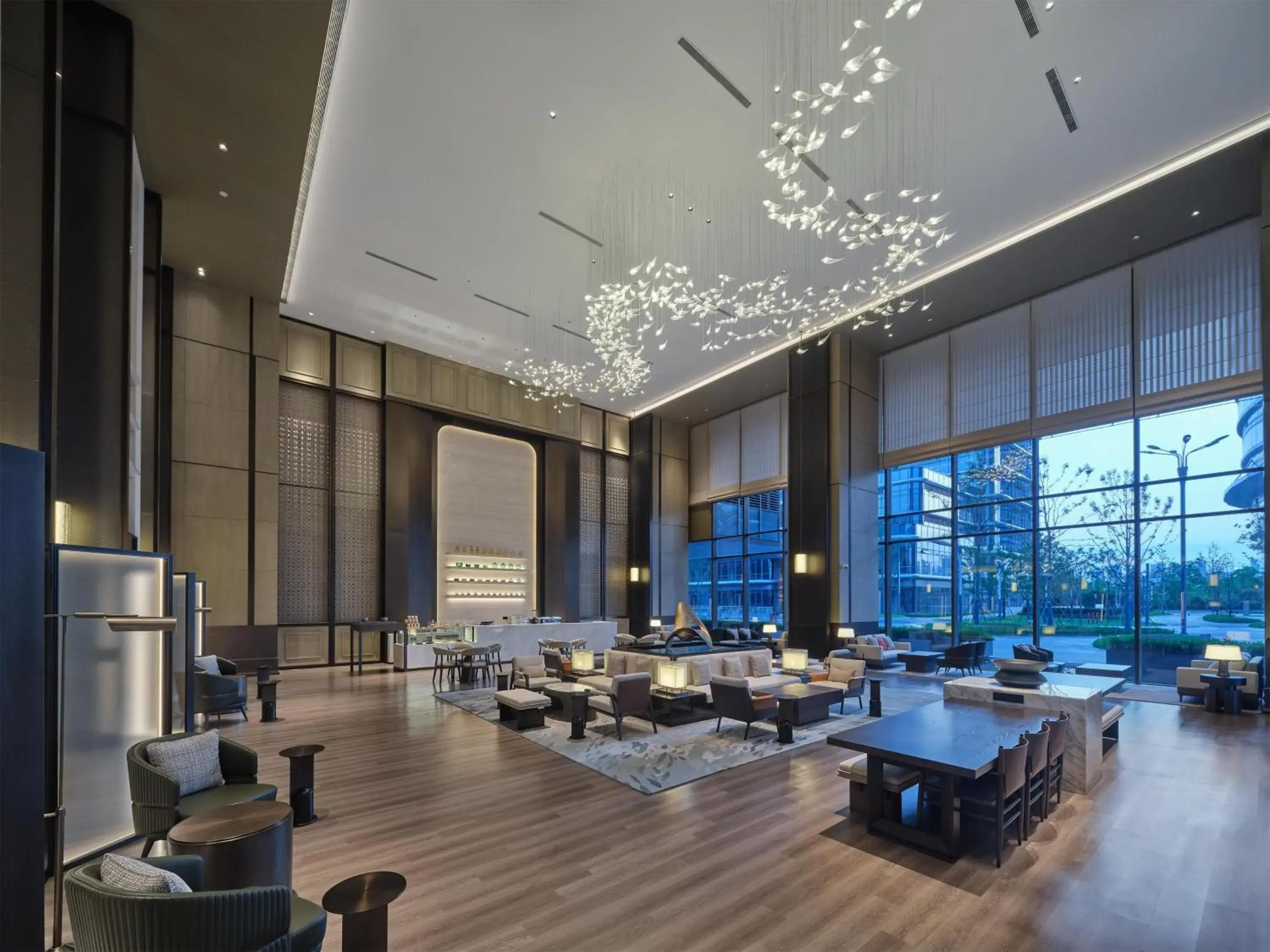 Lobby or reception, Bed in Hilton Jiashan Lobby or reception, Bed in Hilton Jiashan