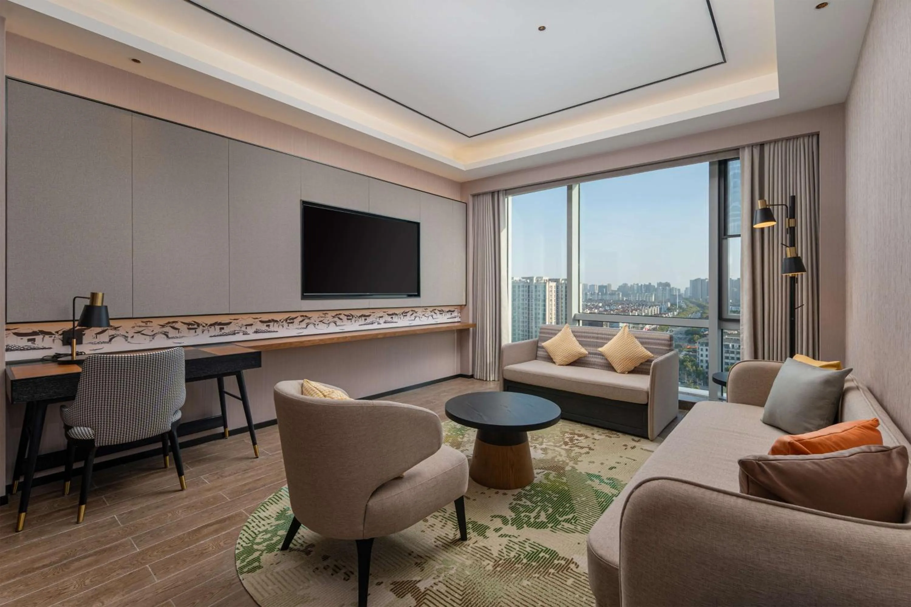 Living room in Hilton Garden Inn Suzhou Kunshan
