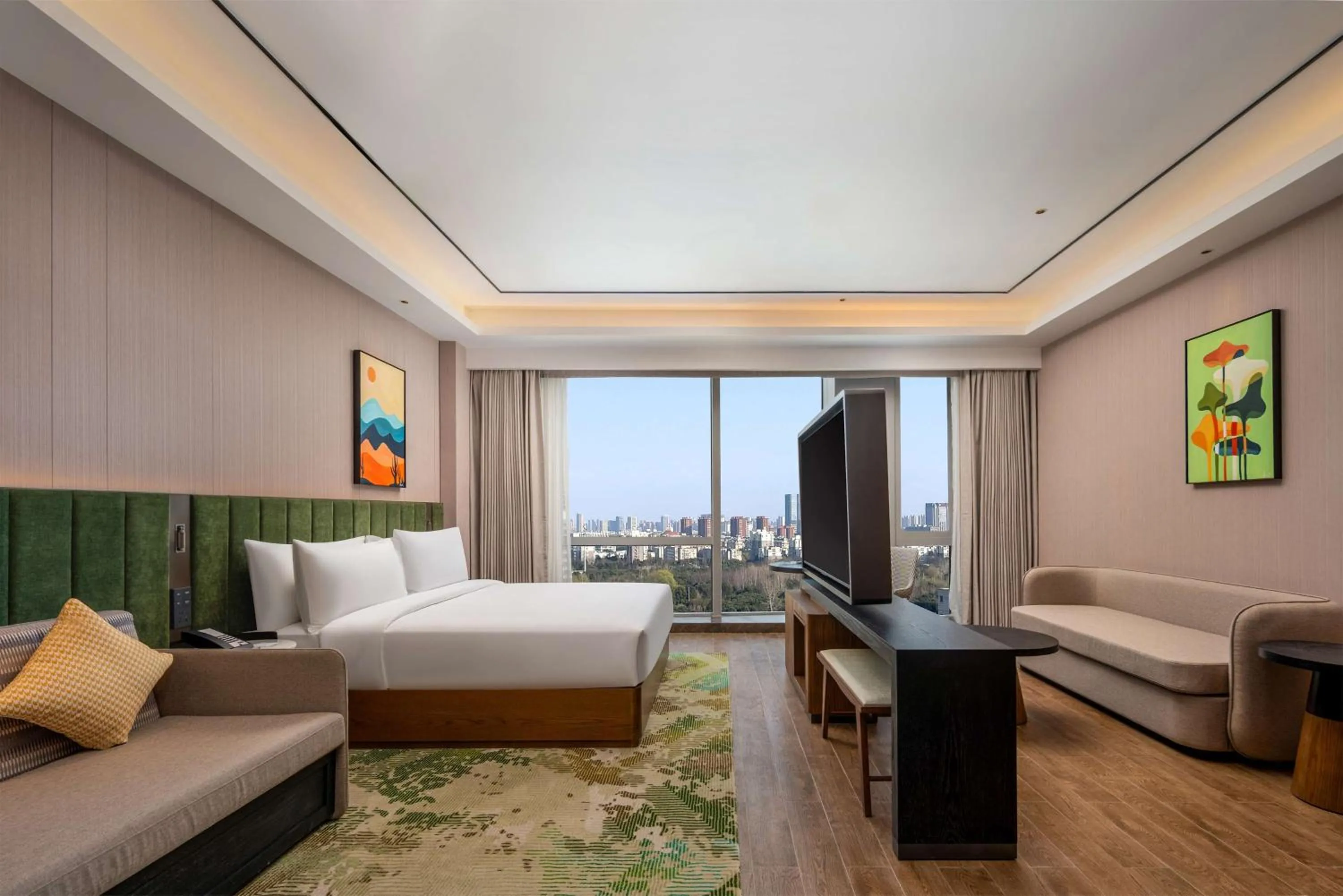 Bed in Hilton Garden Inn Suzhou Kunshan