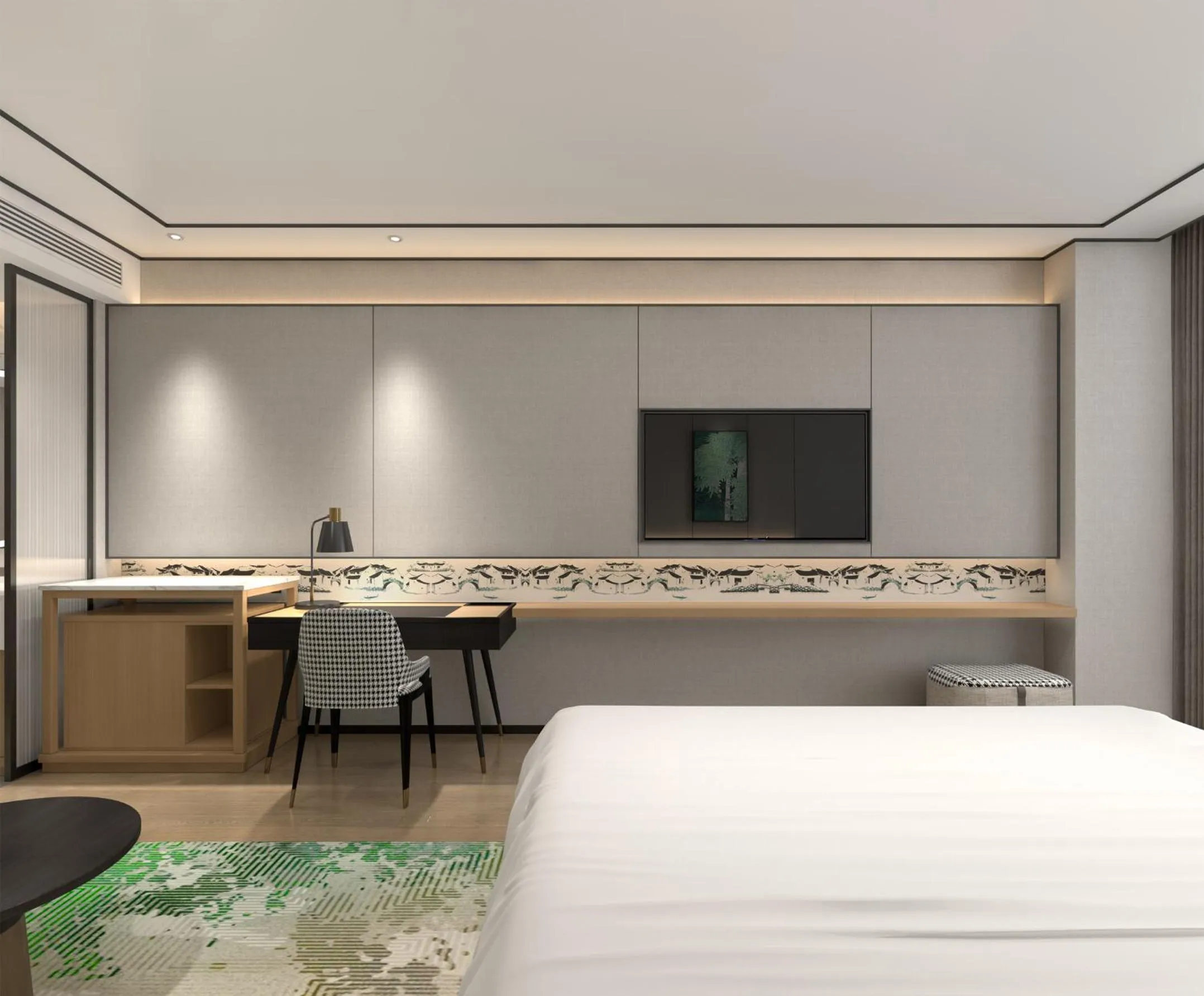 Bed in Hilton Garden Inn Suzhou Kunshan