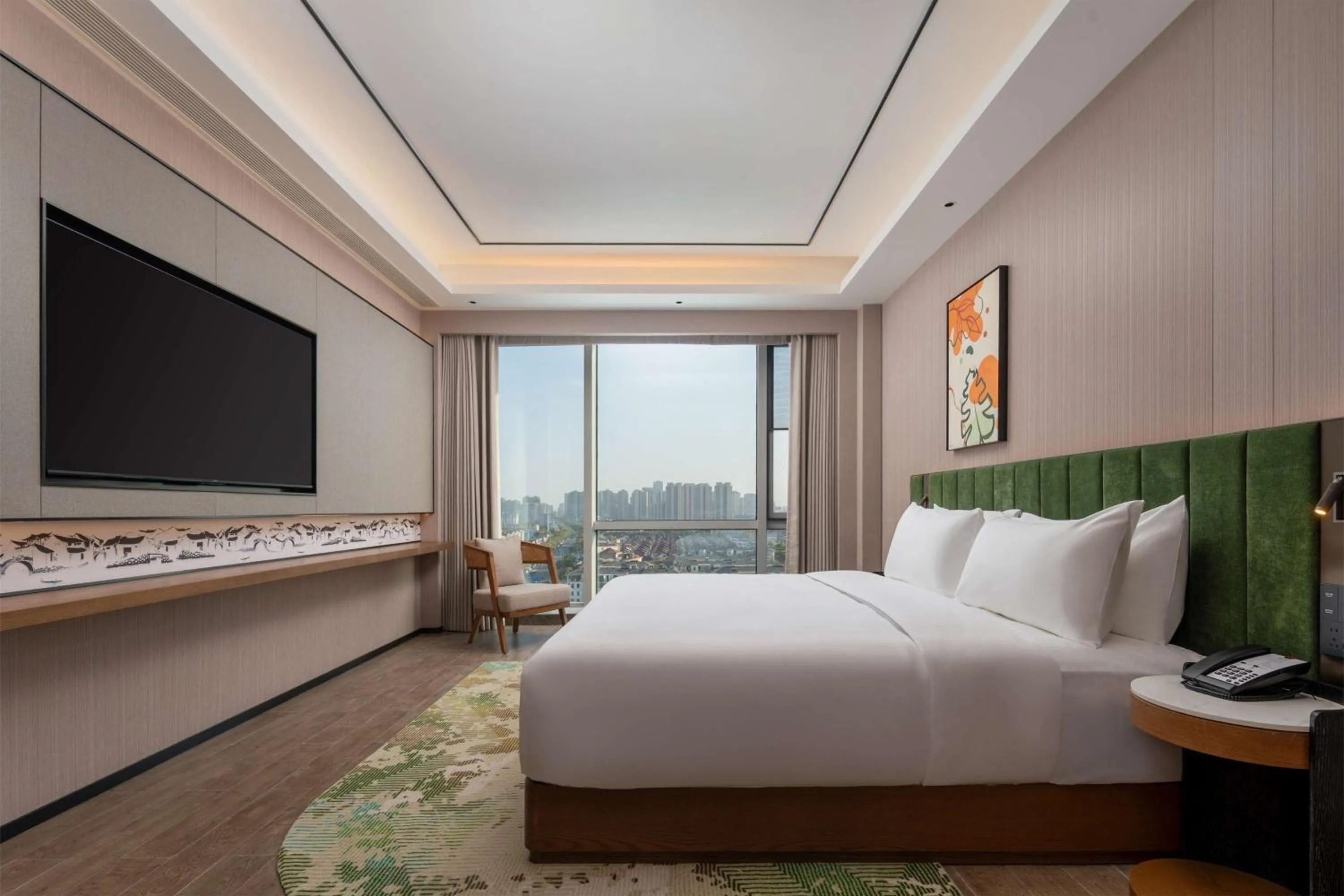 Bed in Hilton Garden Inn Suzhou Kunshan