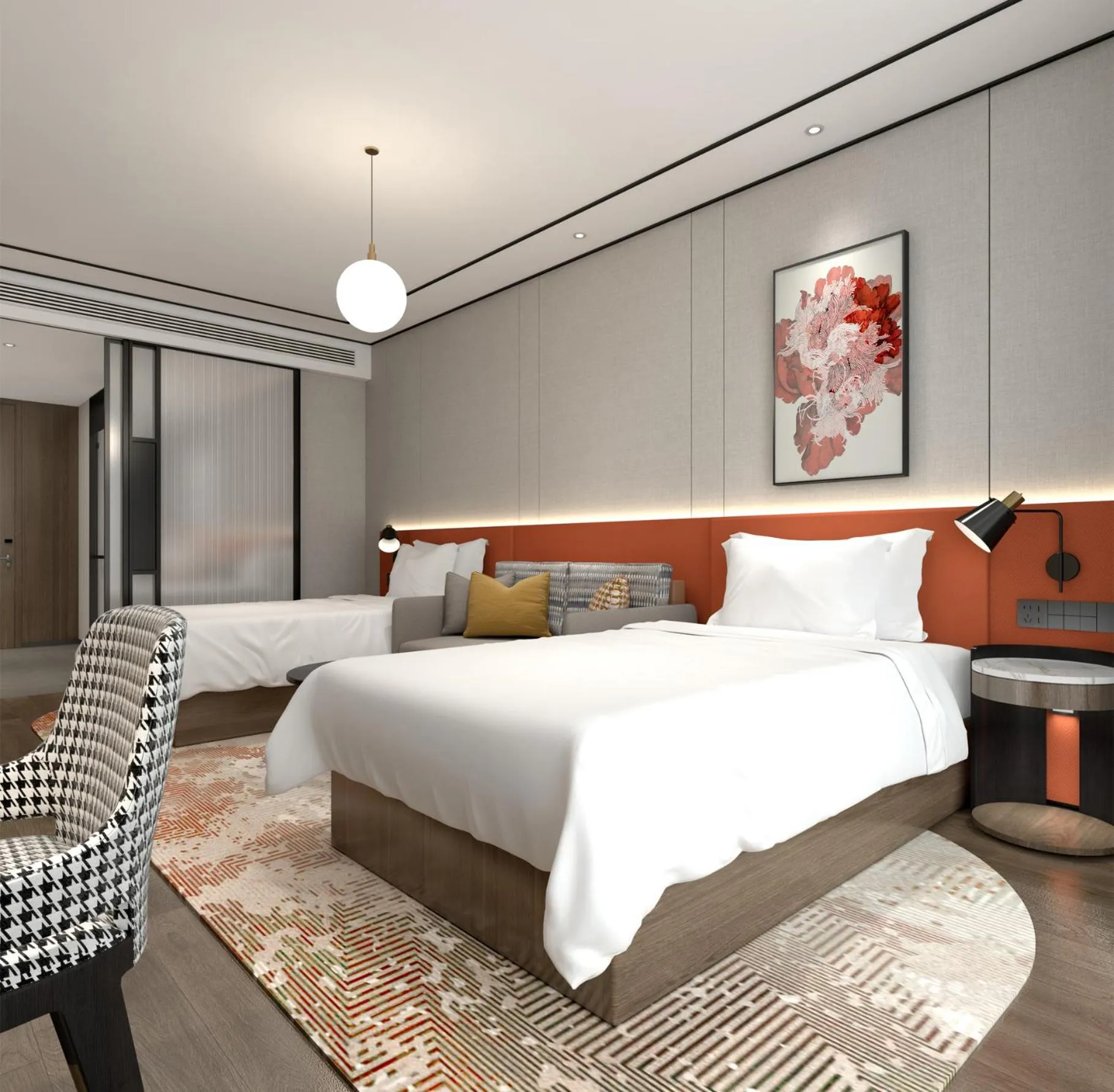 Bed in Hilton Garden Inn Suzhou Kunshan