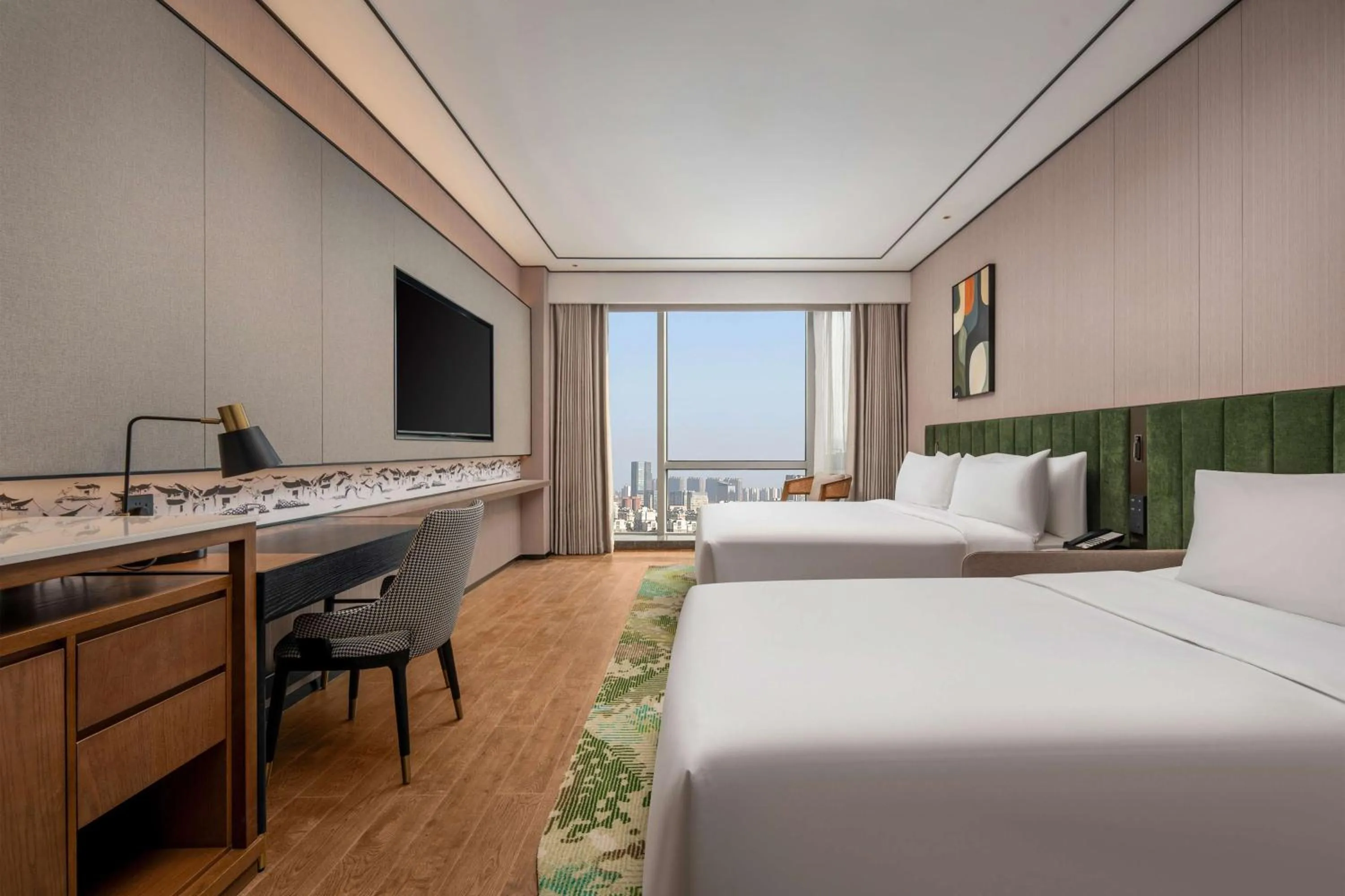 Bed in Hilton Garden Inn Suzhou Kunshan