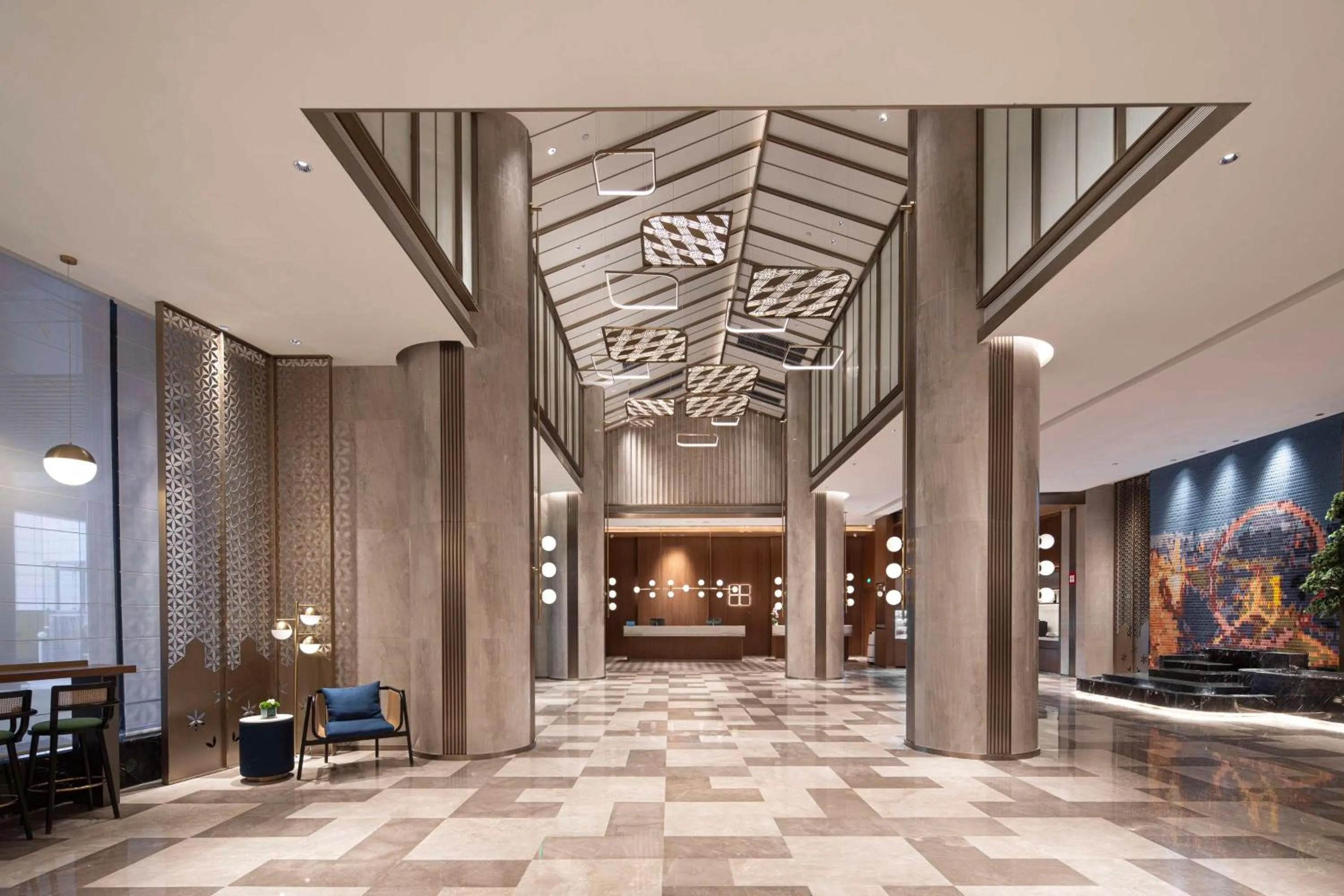 Lobby or reception in Hilton Garden Inn Tianjin Five Great Avenues