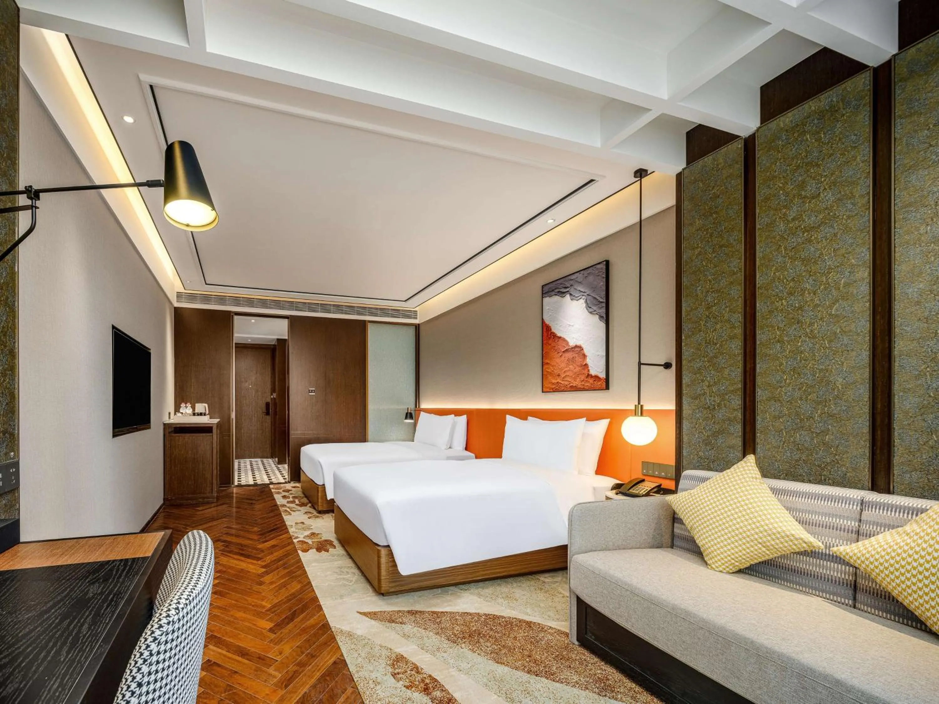 Bed in Hilton Garden Inn Beijing Guomao