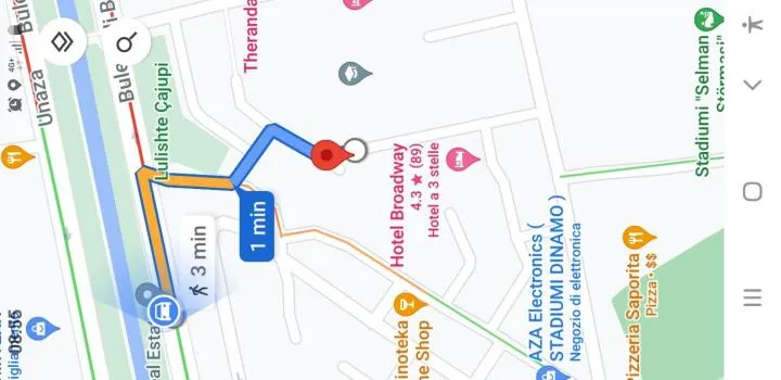 Floor plan in Hotel Antigone