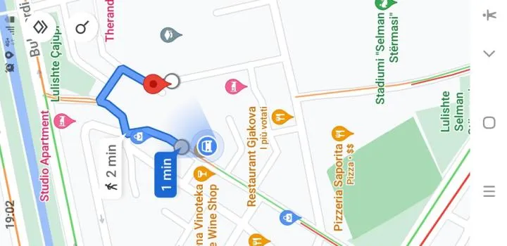 Floor plan in Hotel Antigone