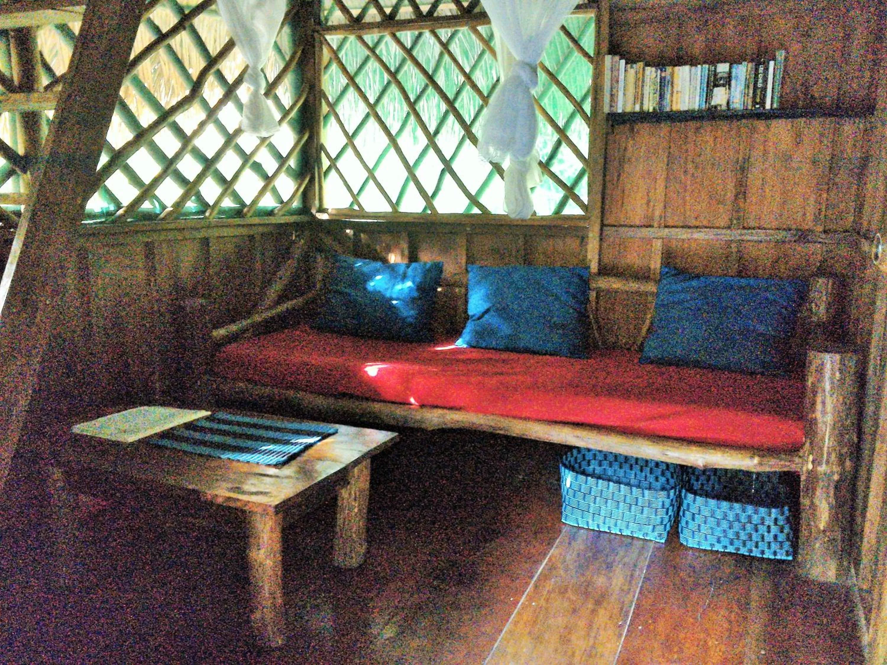 Seating area in El Hotelito Perdido