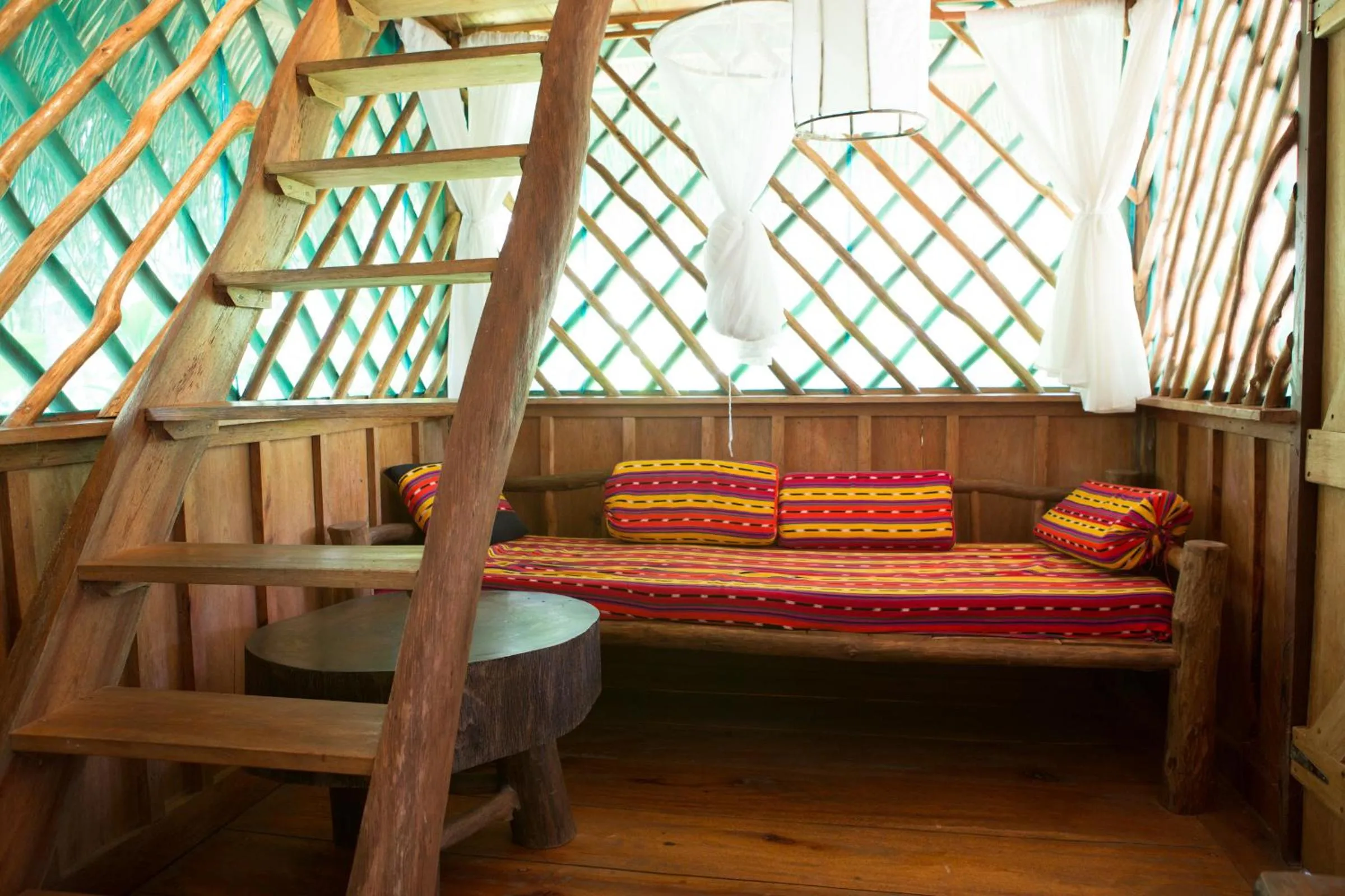 Seating area in El Hotelito Perdido