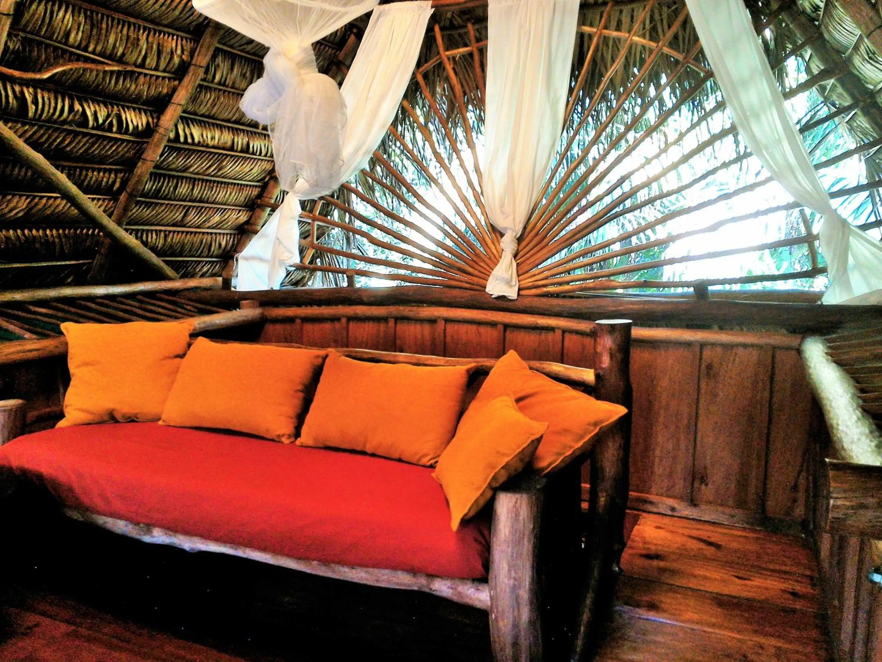 Seating area in El Hotelito Perdido