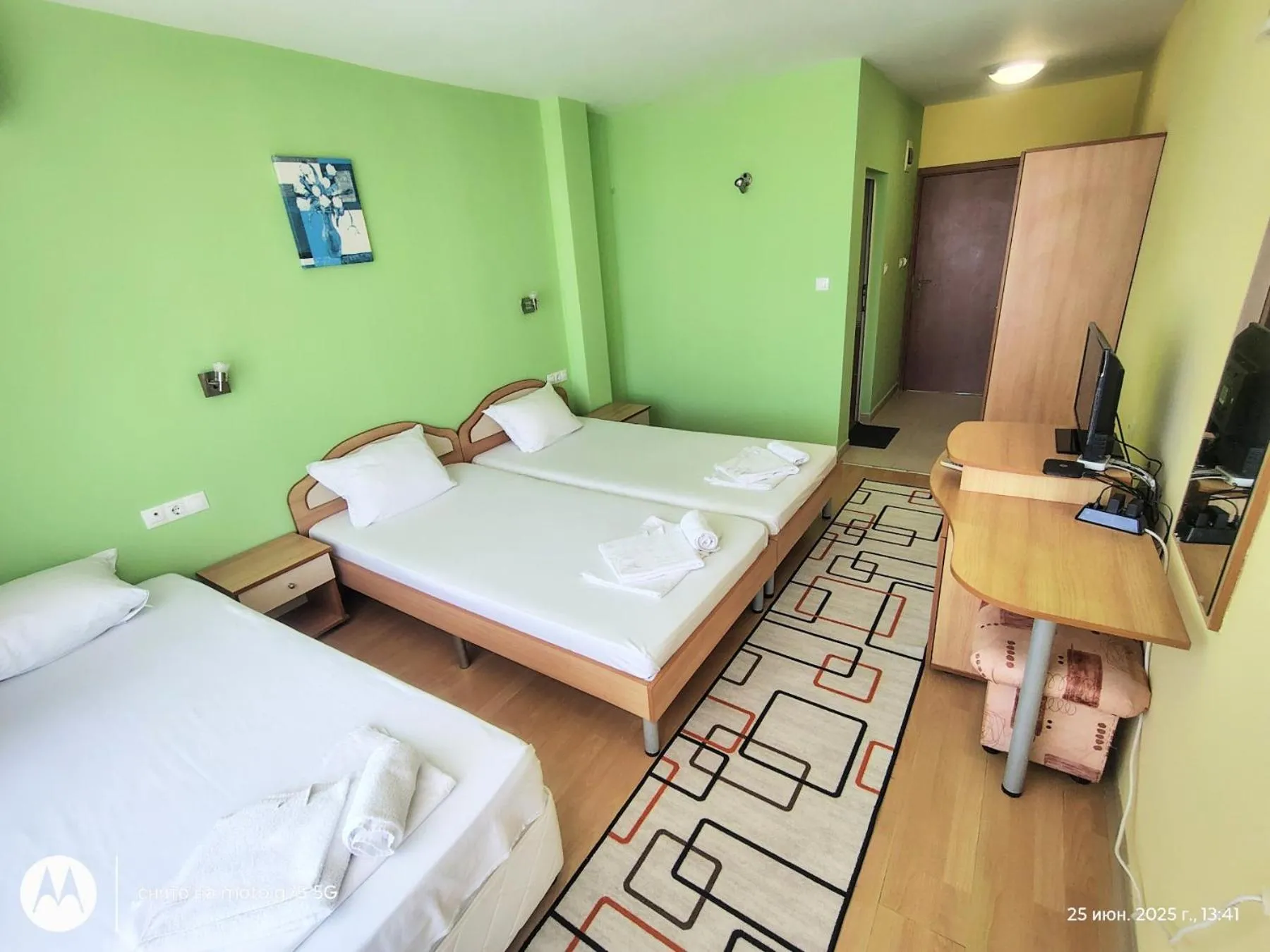 Bed in Family Hotel Coral