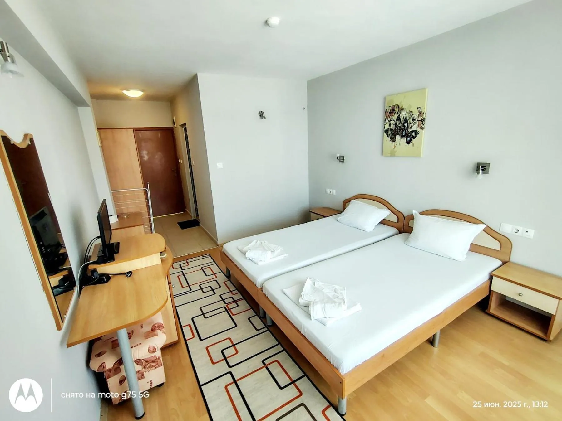 Bed in Family Hotel Coral