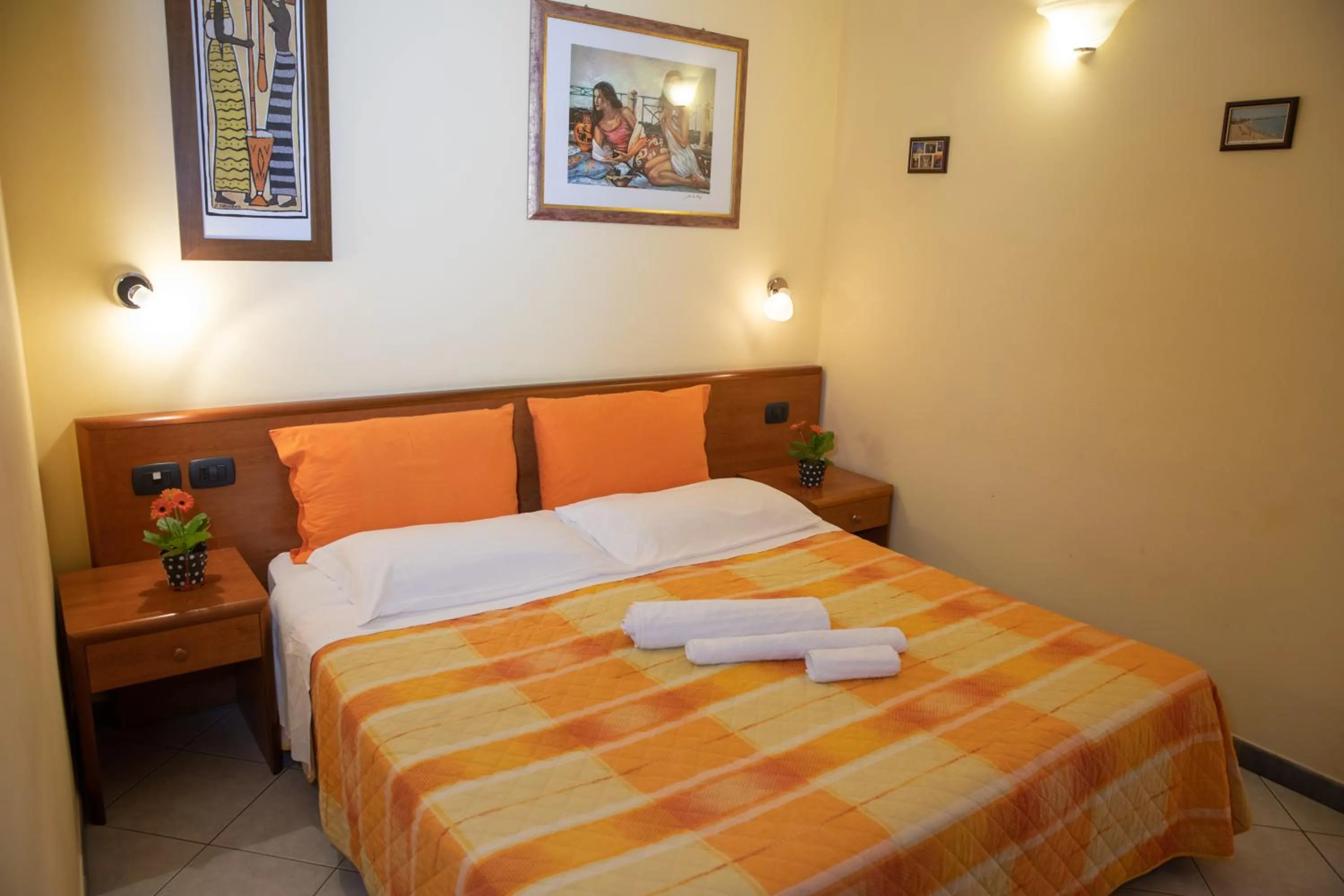 Bed in Hotel Merlino