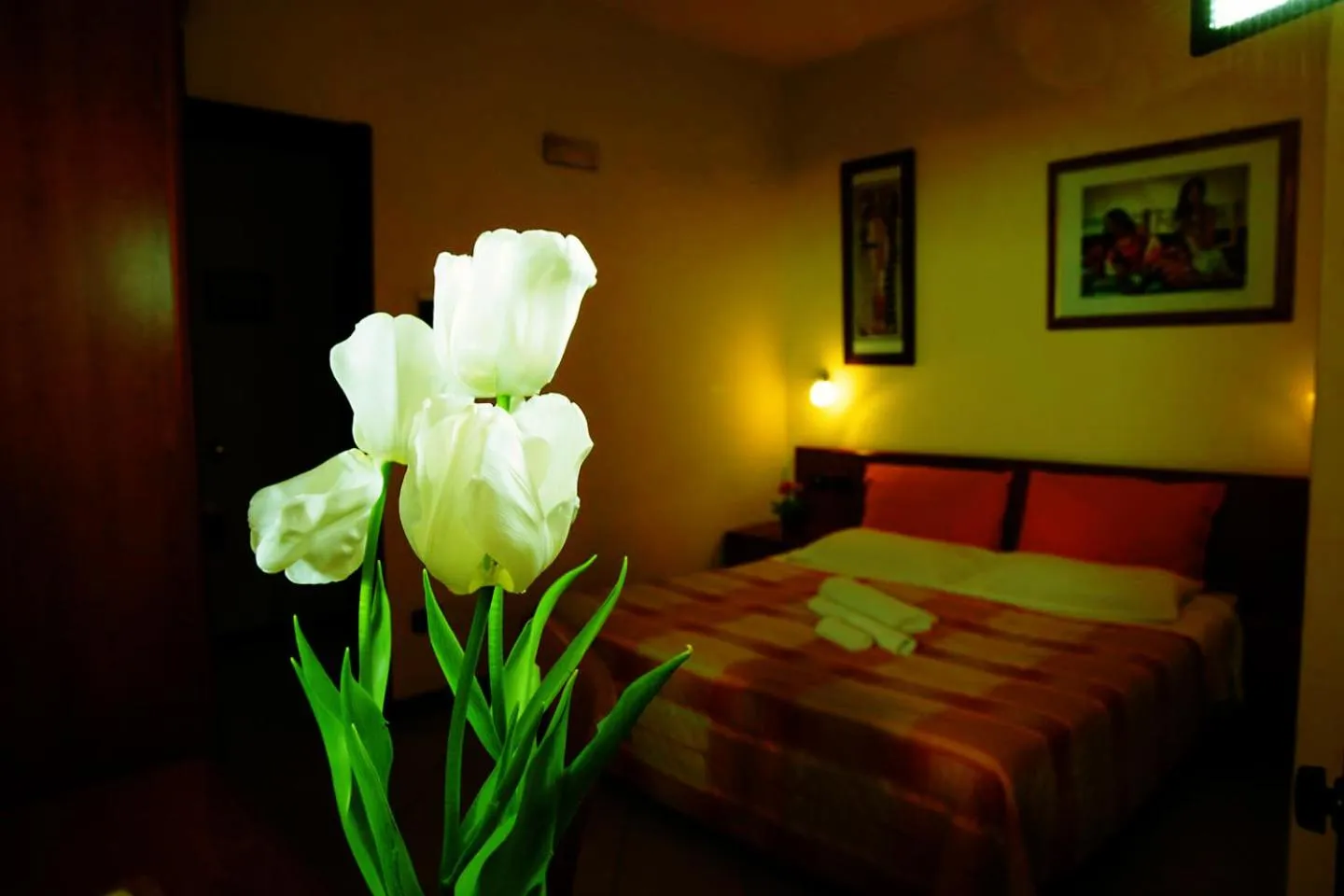 Bed in Hotel Merlino