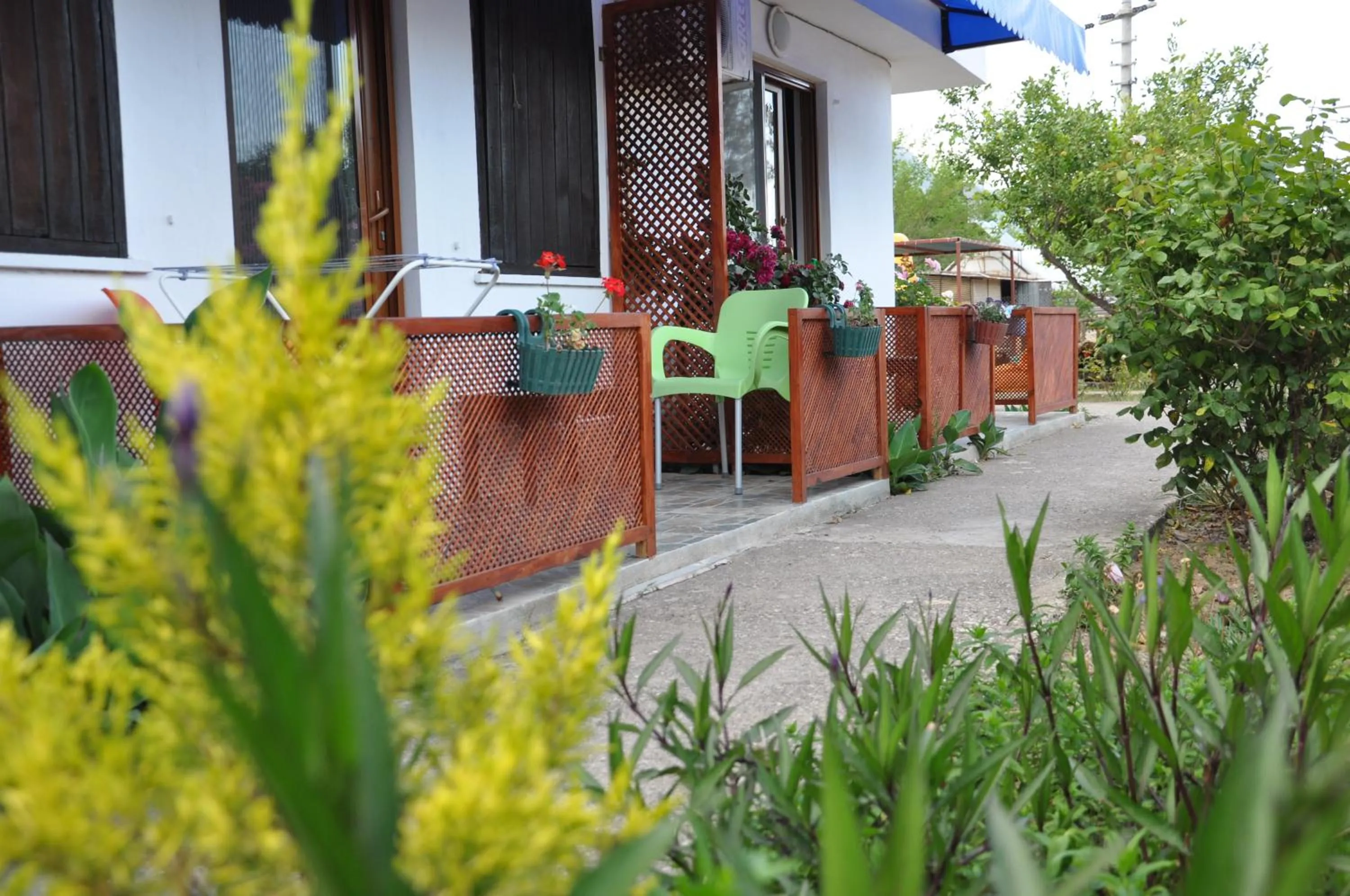 Garden view in Adrasan Shambala