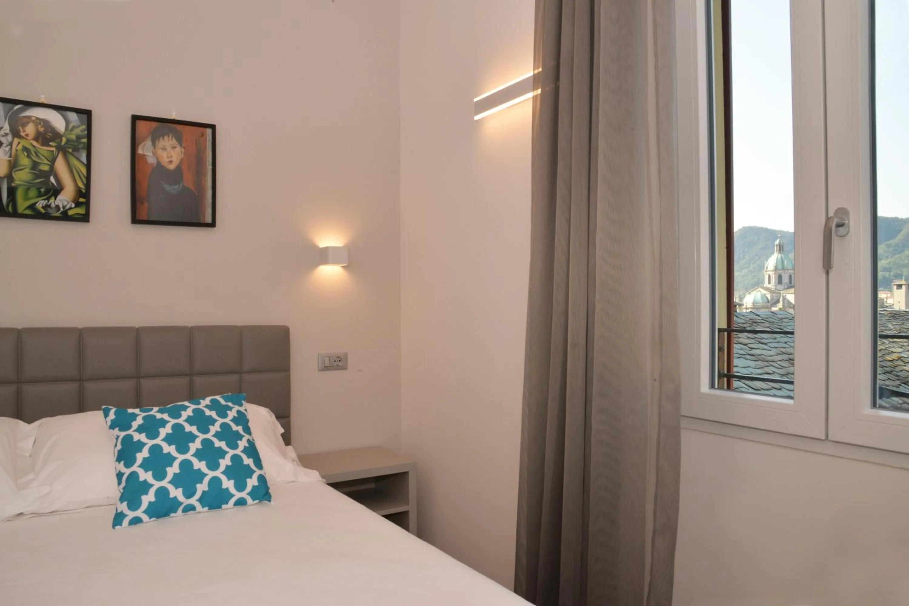 Bed in Hotel Quarcino