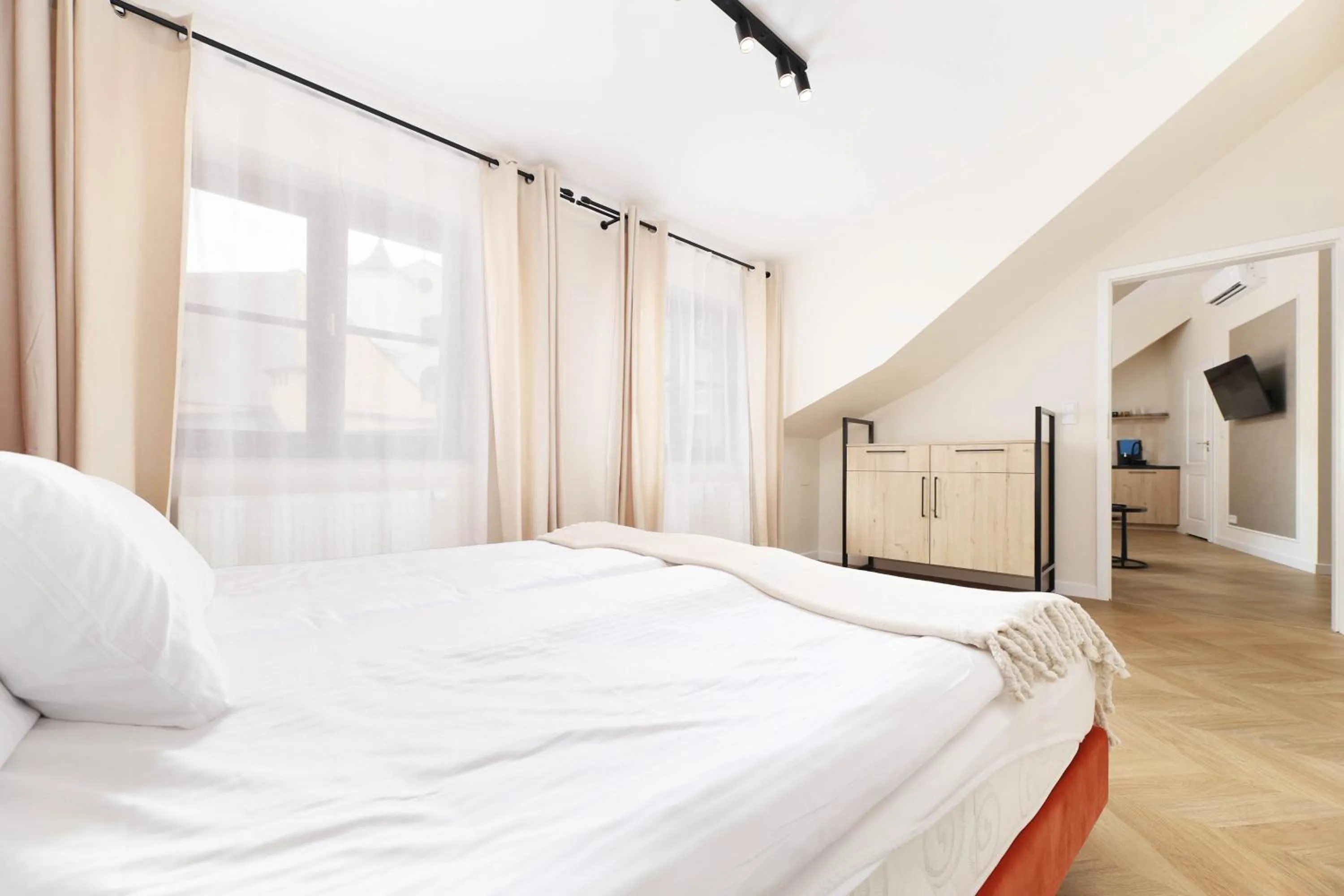 Bed in Hetman Main Square Apartments