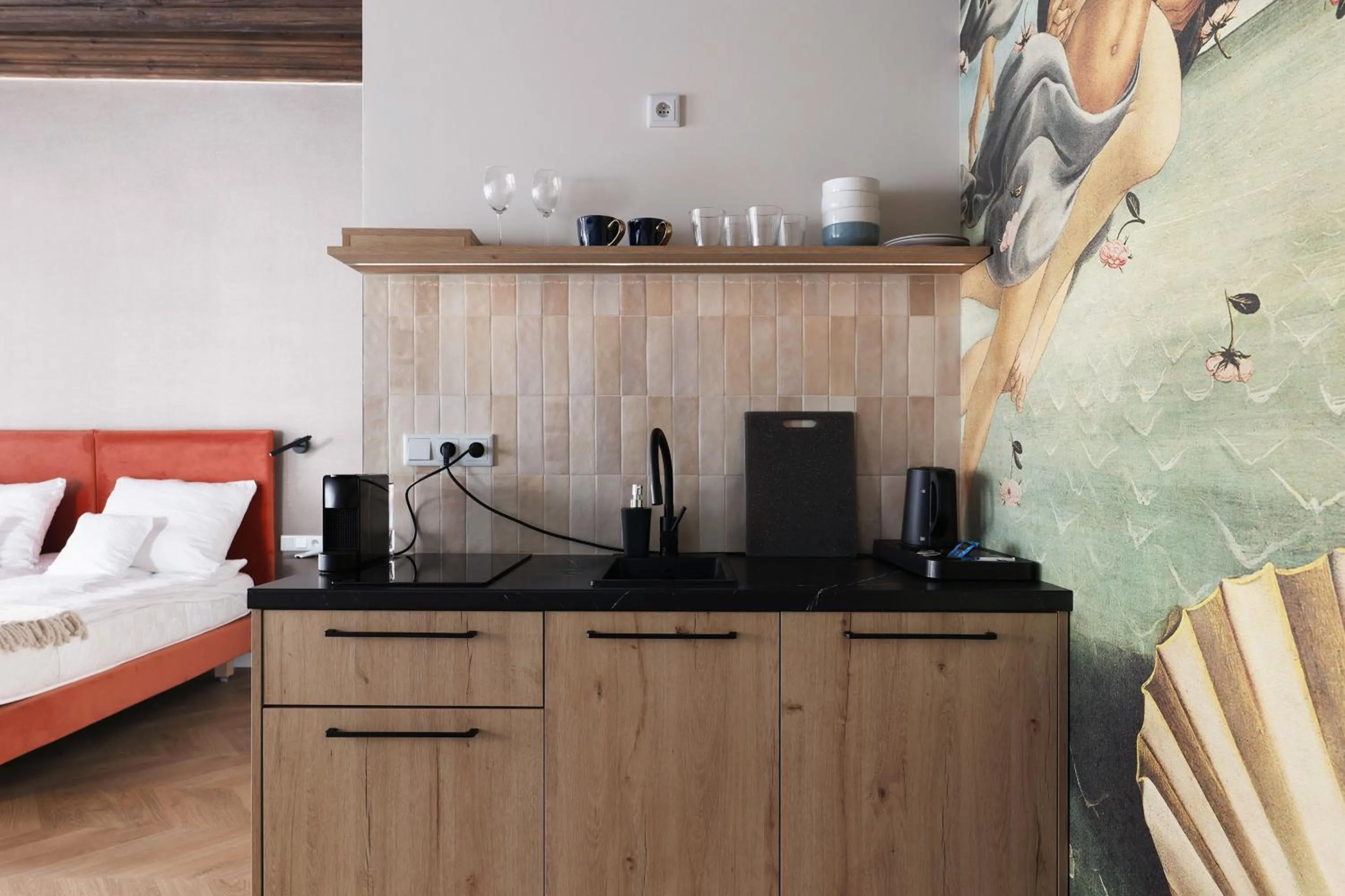 Bed in Hetman Main Square Apartments