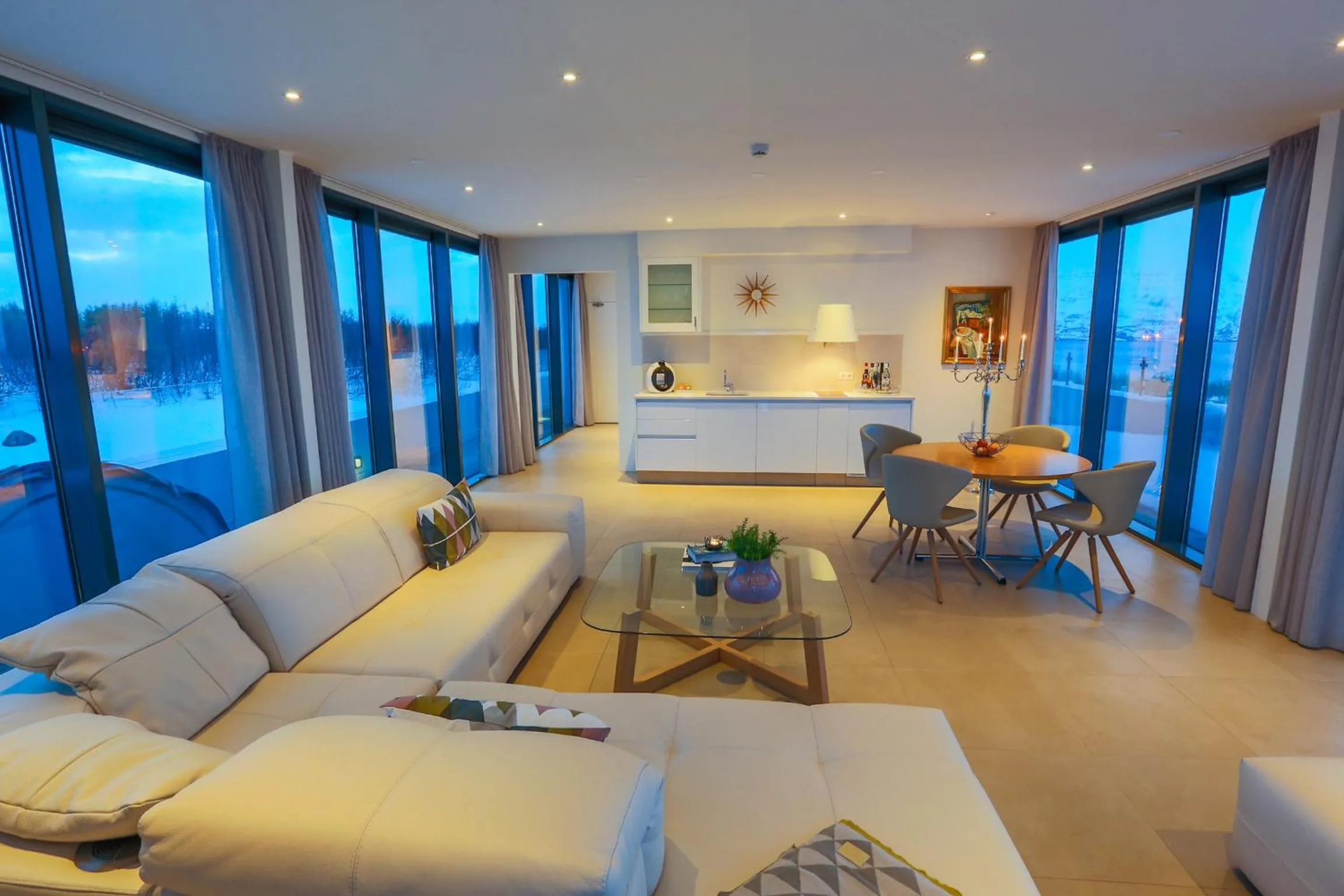 Living room in Apt. Hotel Hjalteyri