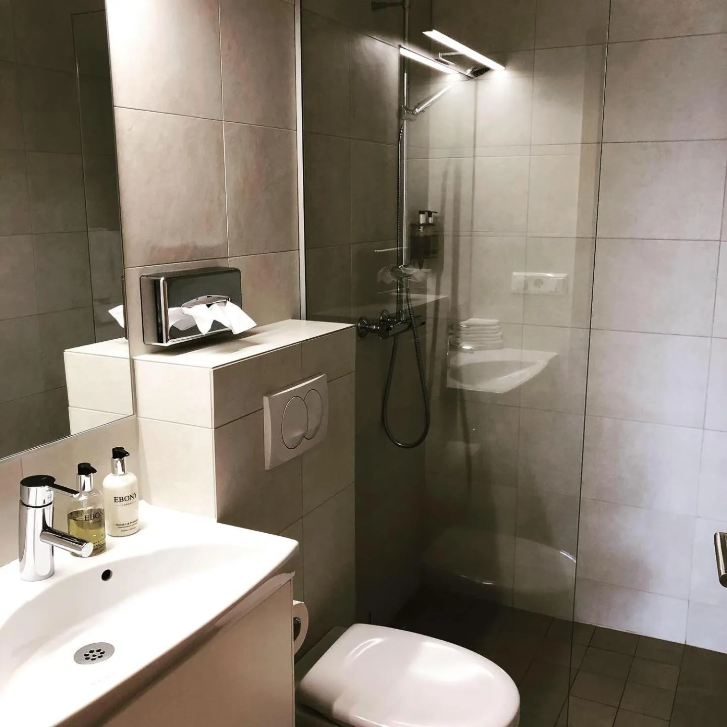 Bathroom in Apt. Hotel Hjalteyri