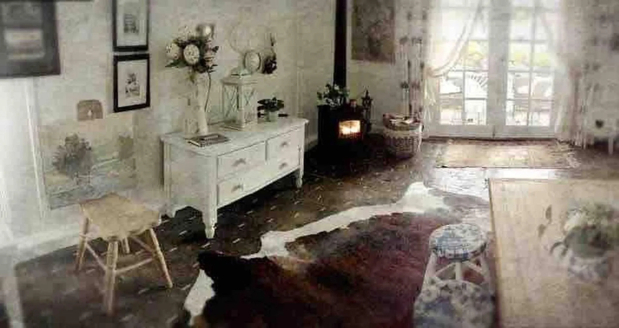Living room in The Old Bakery in Historic Kangaroo Valley Village